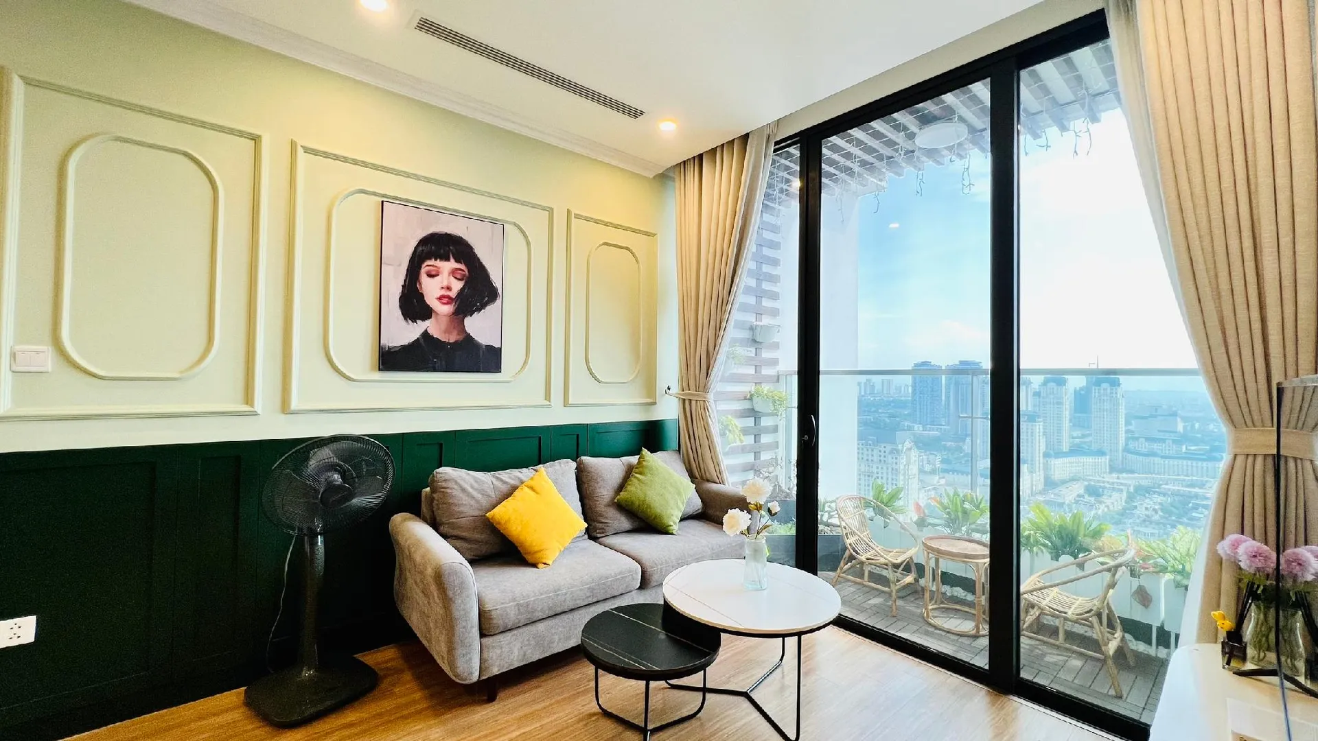 하노이 미딘의 아파트먼트 (72m², 침실 2개, 프라이빗 욕실 2개) 5성급 싱글룸 스위트룸