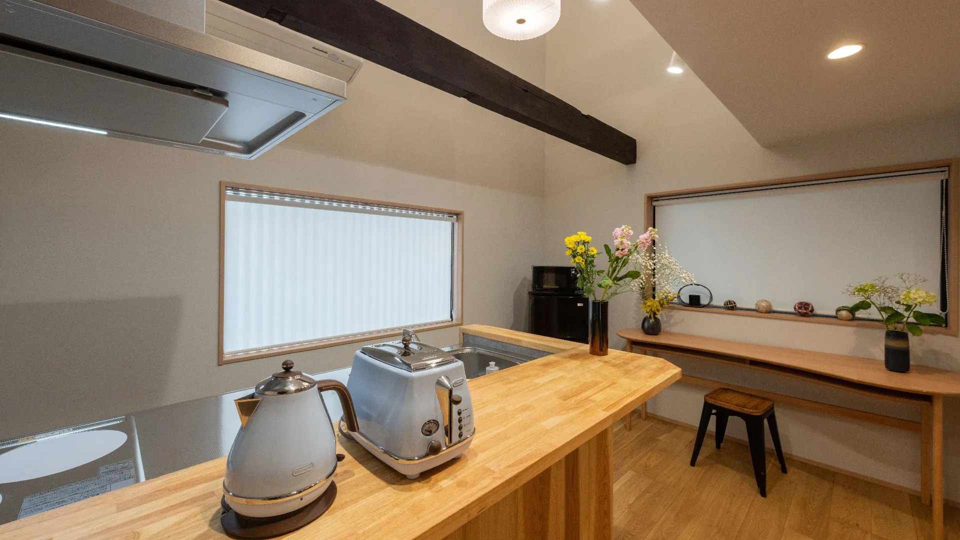 교토 교토 중심의 프라이빗 하우스 (120m², 침실 2개, 프라이빗 욕실 2개) 4성급 싱글룸 레스토랑