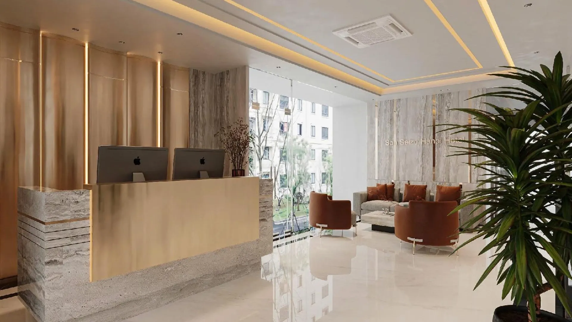 하노이 산 시즈 하노이 호텔 4성급 호텔 로비