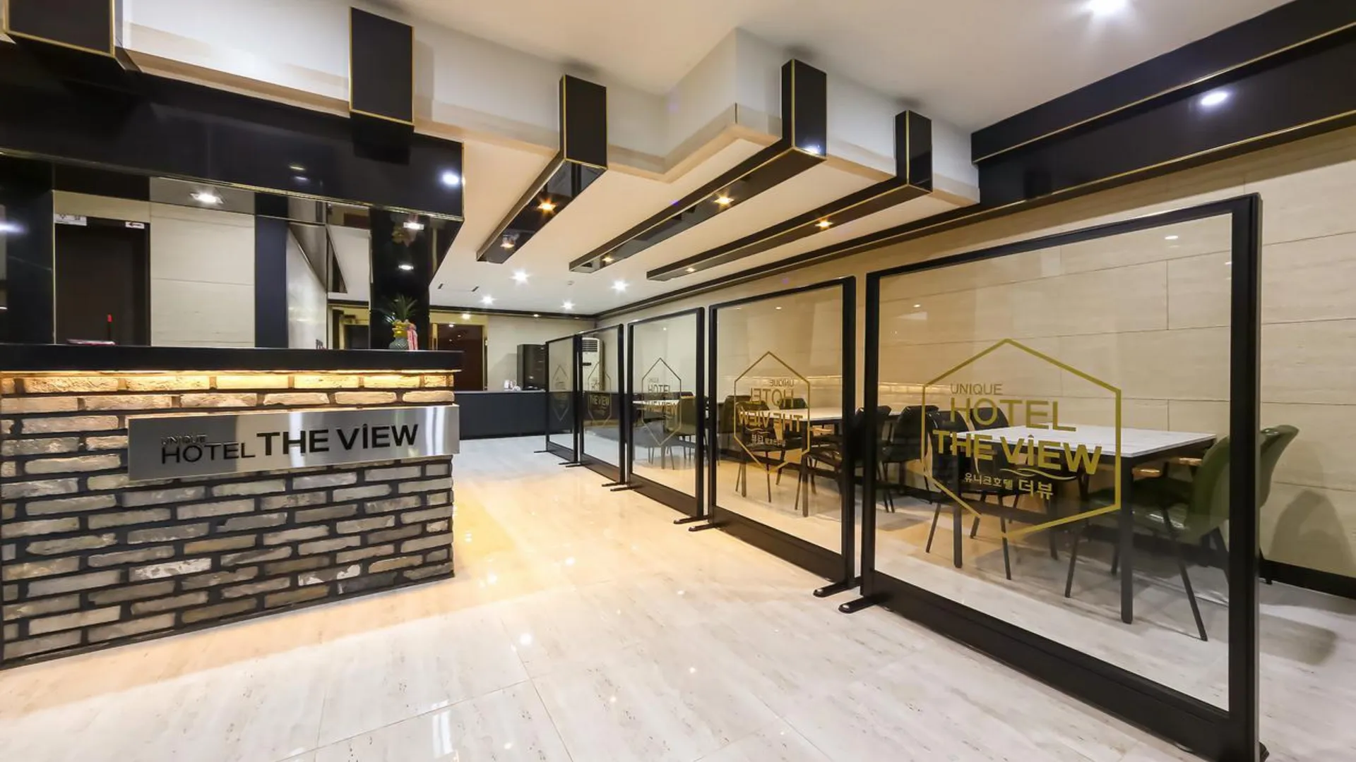통영 통영 유니크 호텔 더뷰 호텔 로비