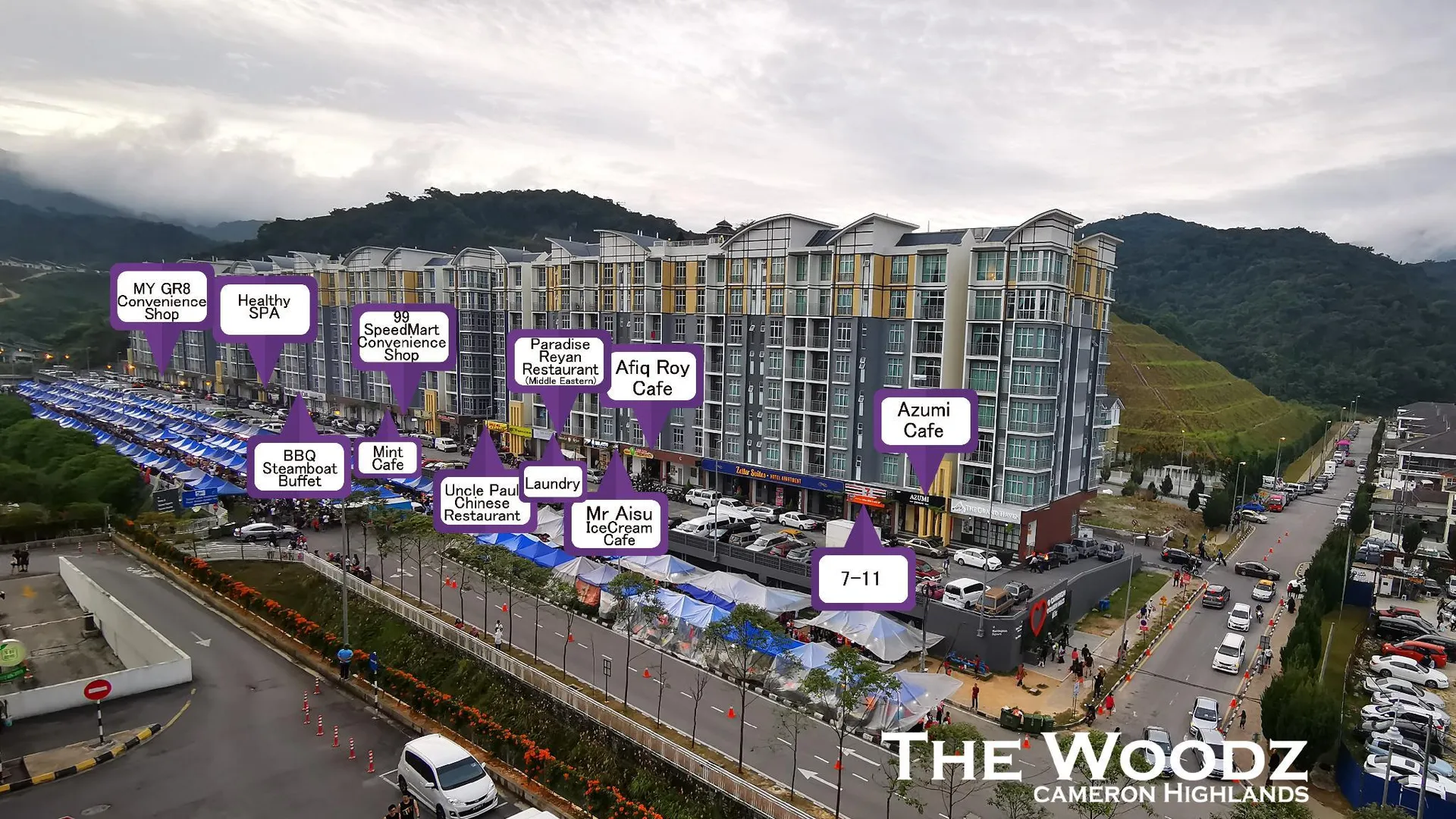 카메론 하일랜즈 브린창의 아파트먼트 (75m², 침실 2개, 프라이빗 욕실 2개) 3성급 싱글룸 부대시설