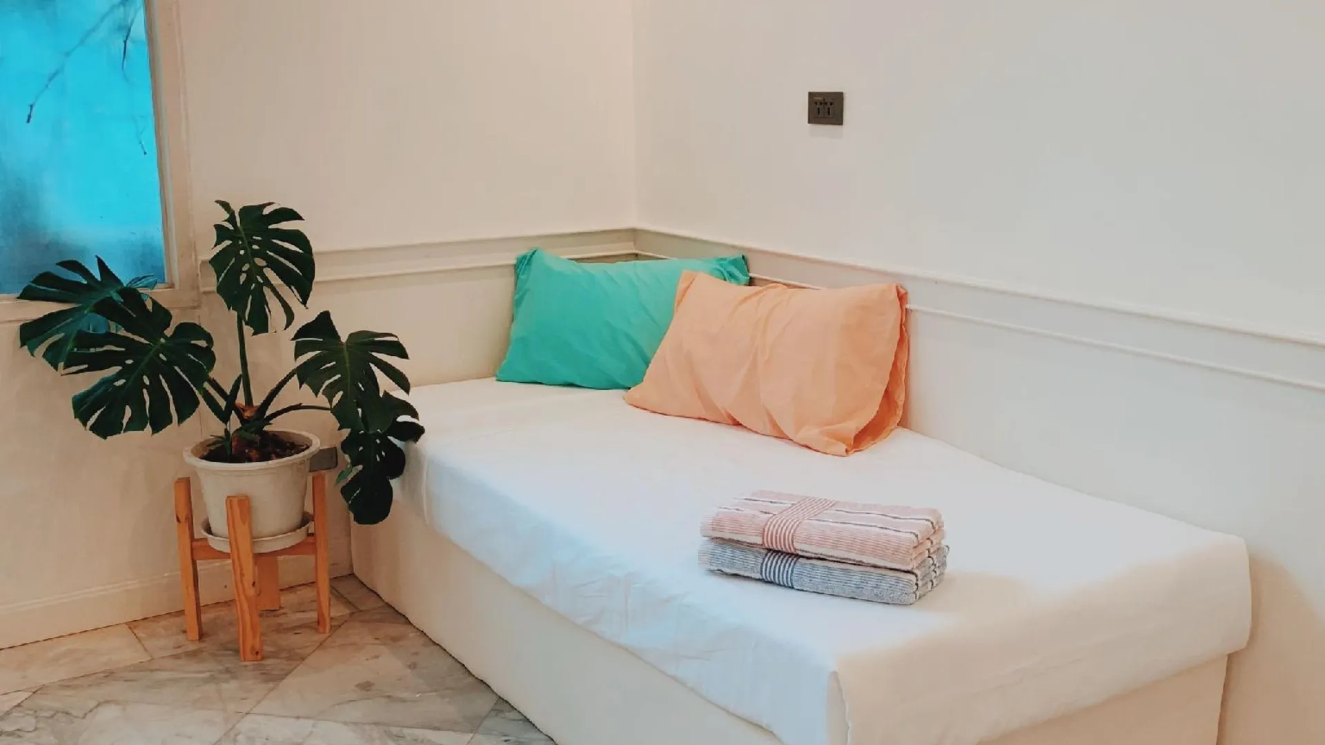 방콕 카오산의 아파트먼트 (40m², 침실 1개, 프라이빗 욕실 1개) 2성급 싱글룸 수영장