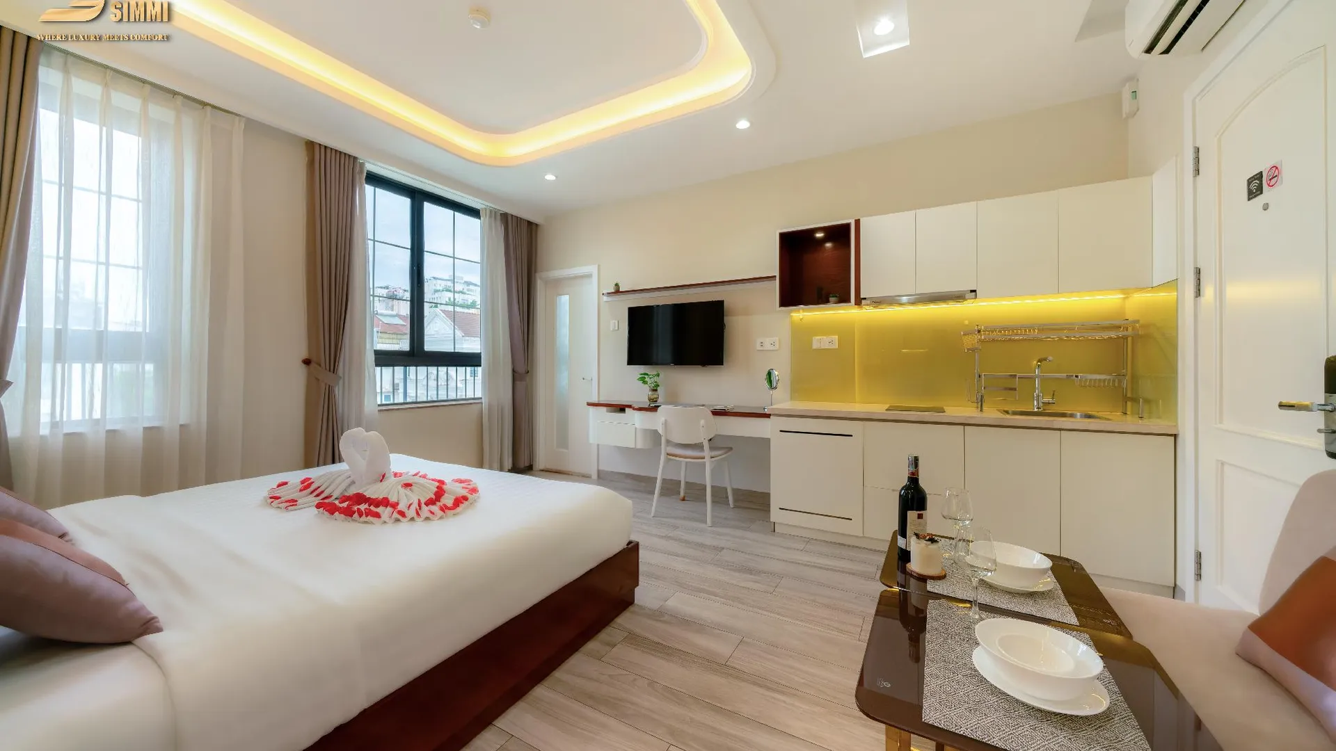 호치민 심미 6 호텔 앤 아파트먼트 호텔 스위트룸