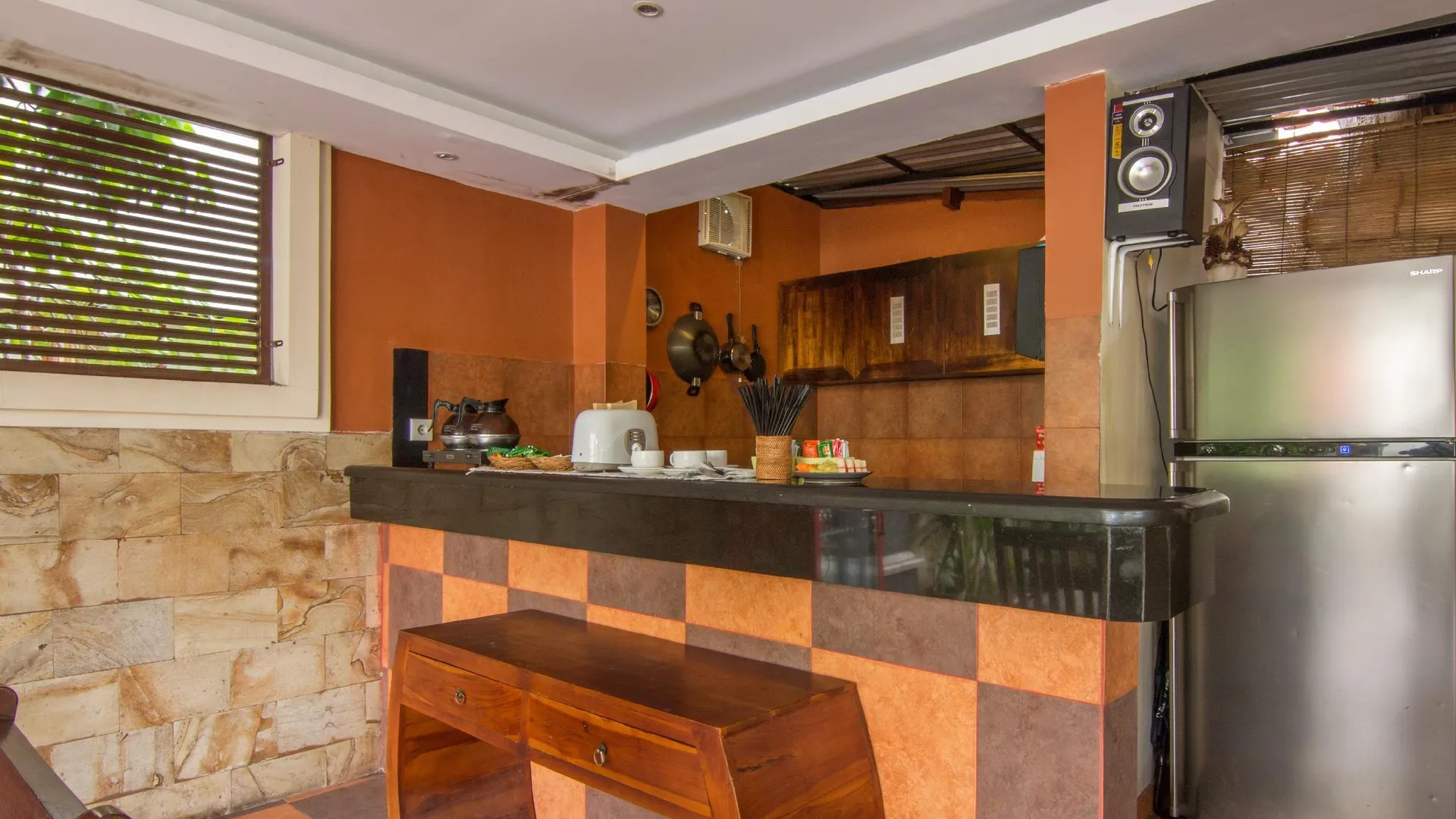 발리 사리 빌라 사누르 비치 3성급 호텔 전망