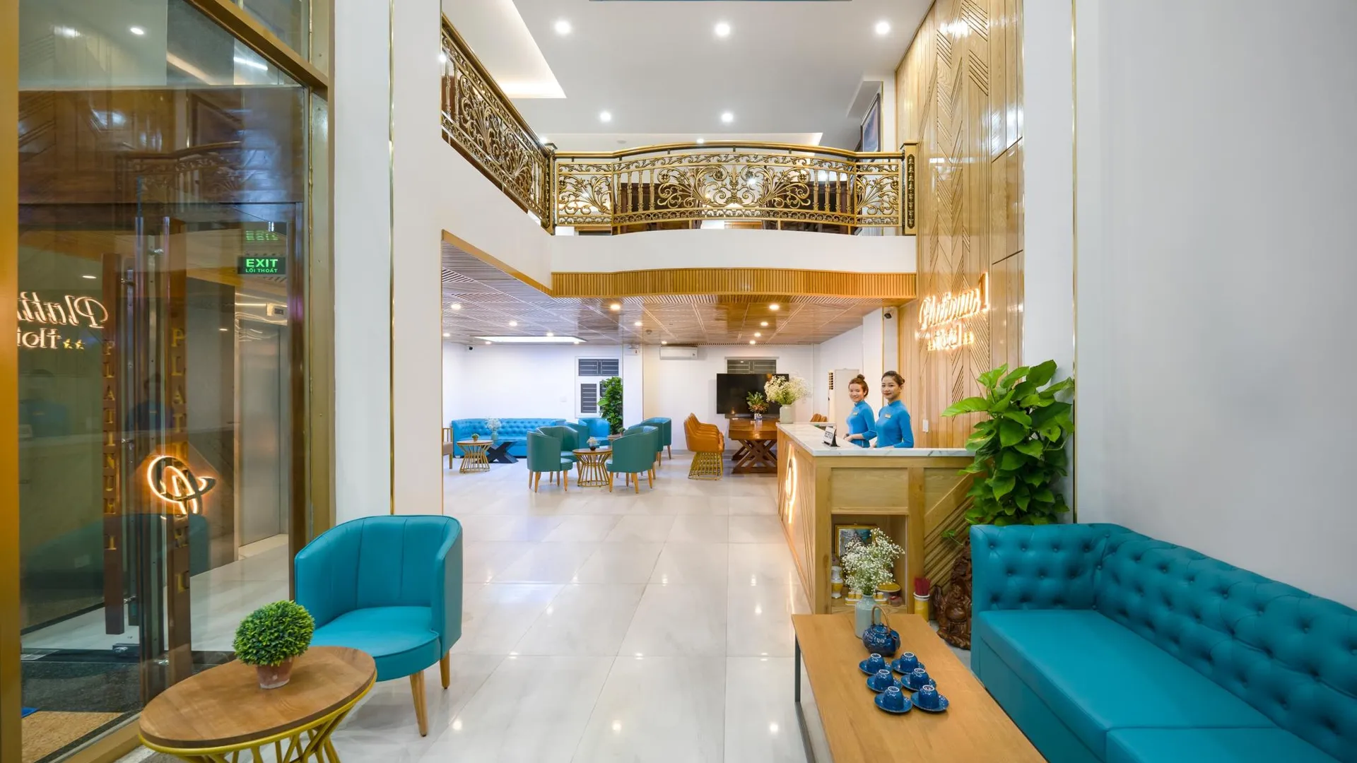 다낭 플래티넘 비치 호텔 다낭 3성급 호텔 로비