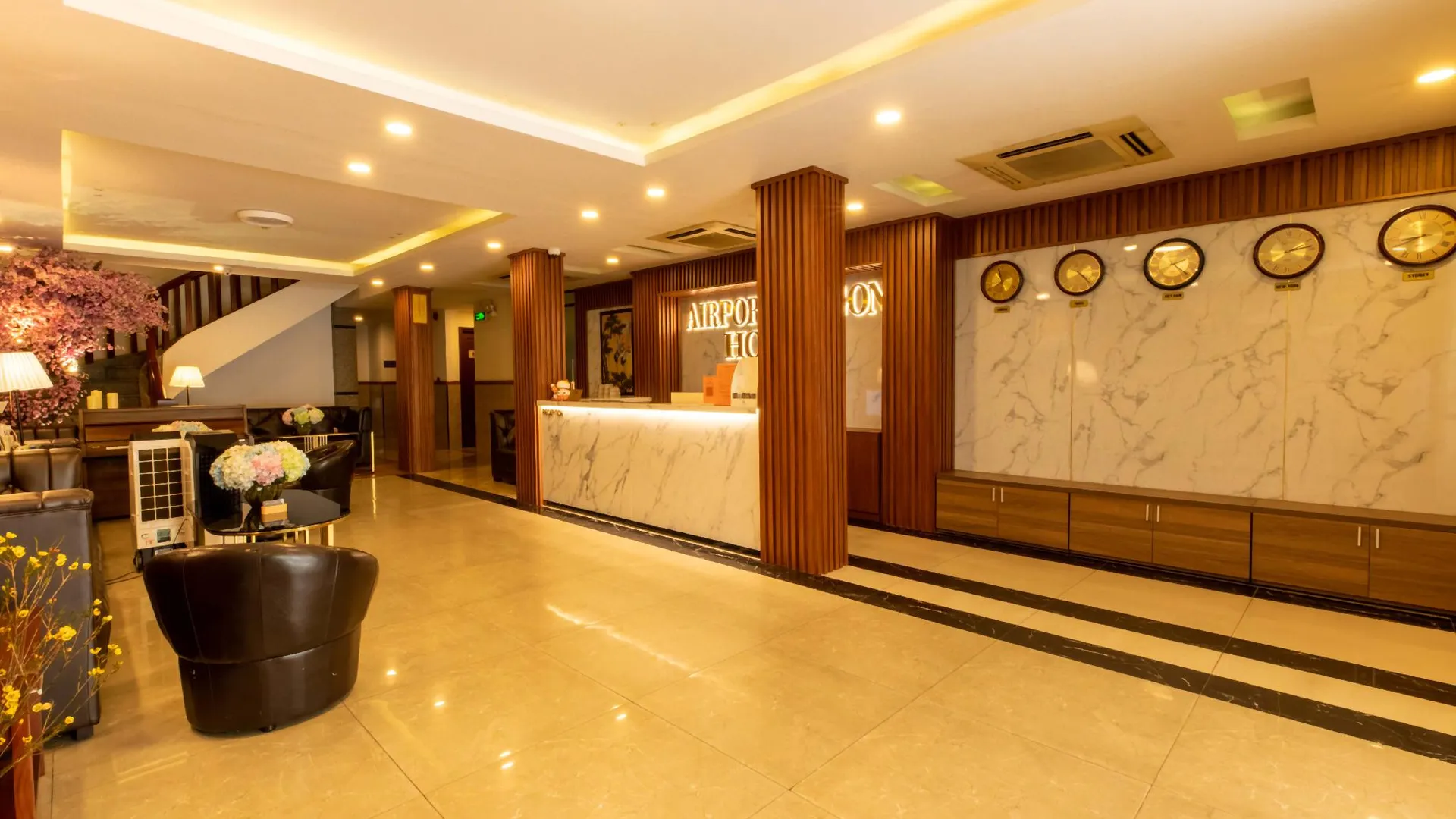 호치민 에어포트 사이공 호텔 3성급 호텔 로비