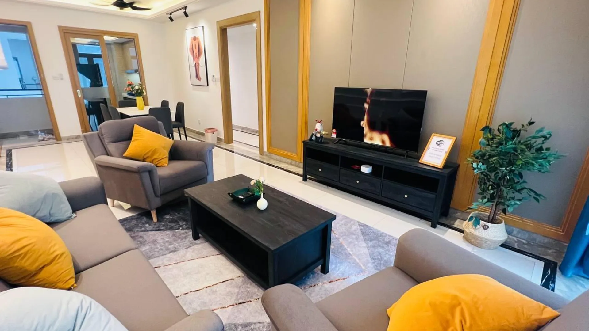 조호바루 / 조호르바루 조호바루의 아파트먼트 (100m², 침실 3개, 프라이빗 욕실 2개) 4성급 싱글룸 객실