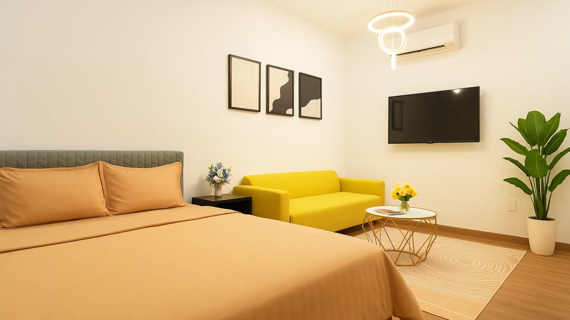 호치민 M 홈 사이공 3성급 호텔 객실