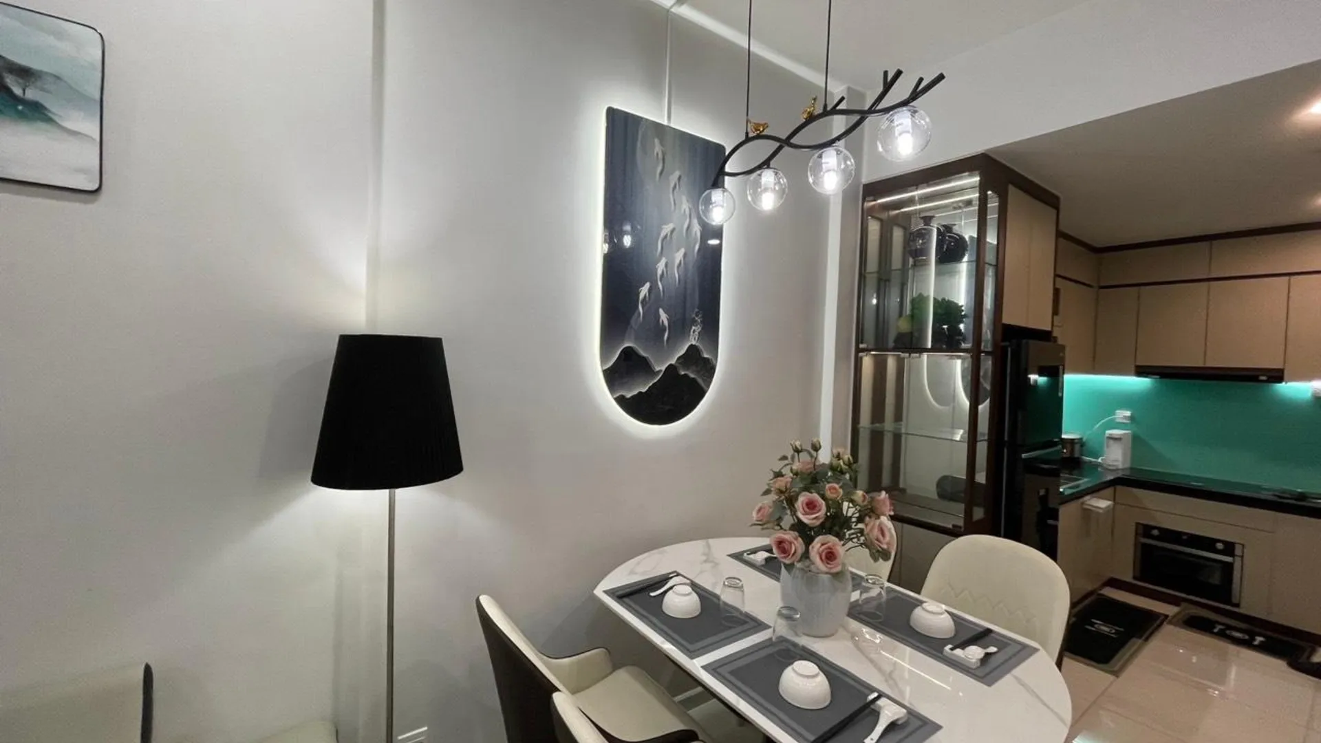 호치민 12군의 아파트먼트 (80m², 침실 2개, 프라이빗 욕실 1개) 5성급 싱글룸 객실