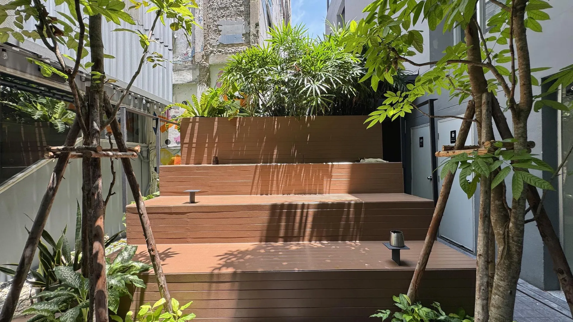 방콕 티앙 캡슐 3성급 호텔 레스토랑