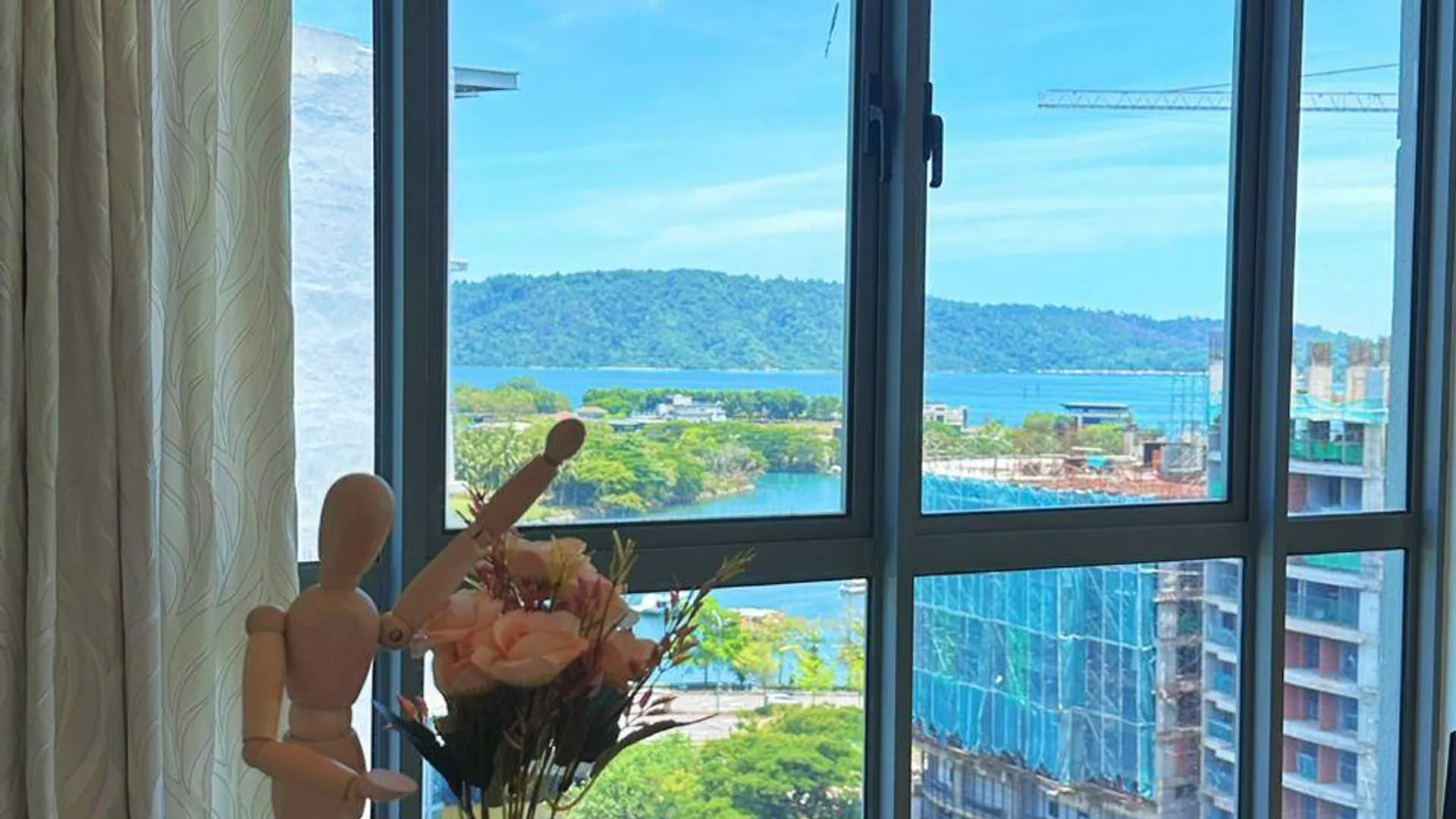 코타키나발루 탄중 아루의 아파트먼트 (1300m², 침실 3개, 프라이빗 욕실 2개) 4성급 싱글룸 수영장