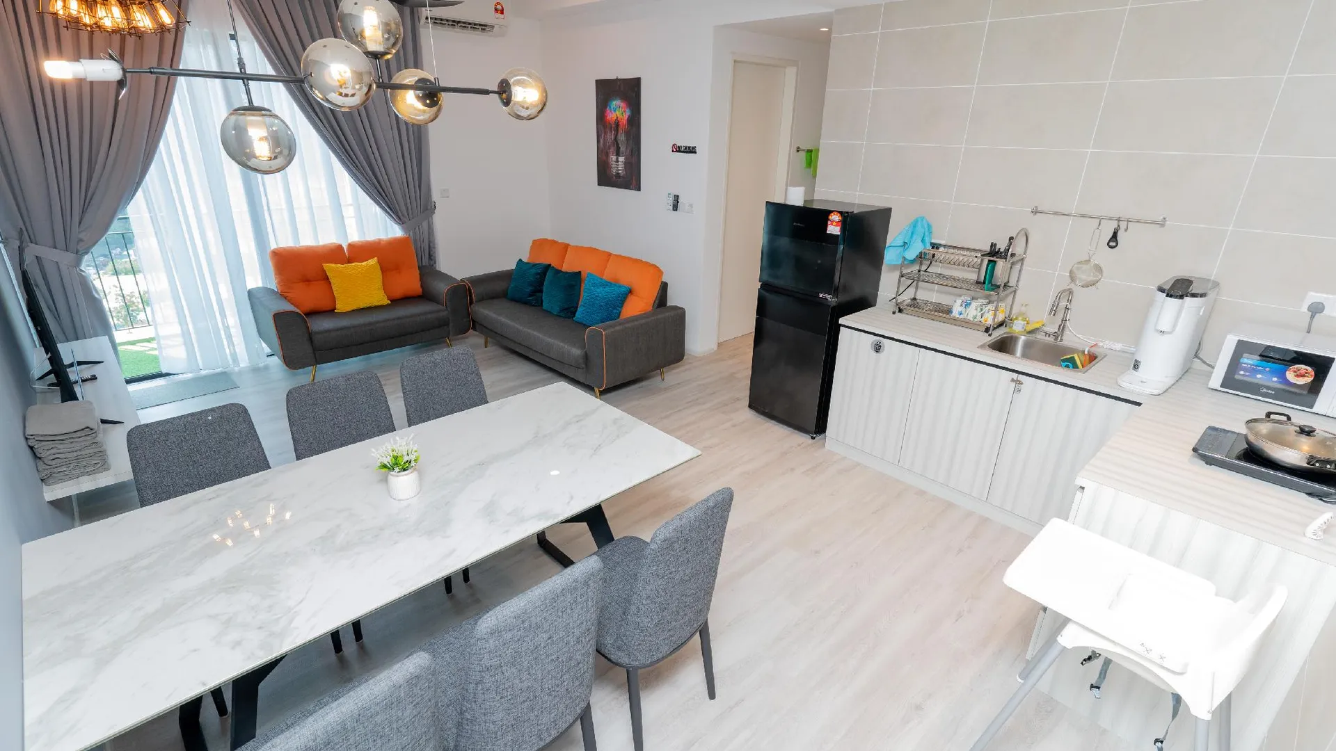 이포 탐분의 아파트먼트 (76m², 침실 2개, 프라이빗 욕실 2개) 4성급 싱글룸 객실