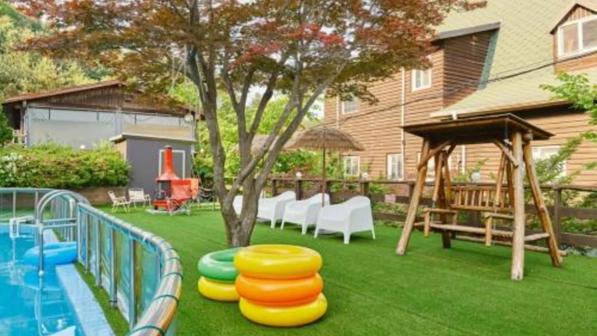 가평 스카이 펜션 3성급 게스트하우스 레스토랑