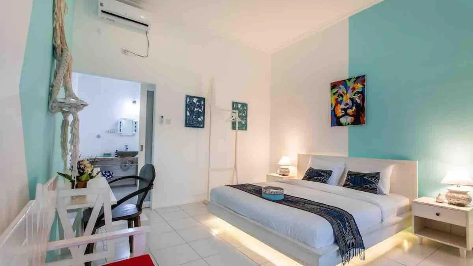 발리 스미냑의 빌라 (170m², 침실 2개, 프라이빗 욕실 2개) 3성급 싱글룸 부대시설