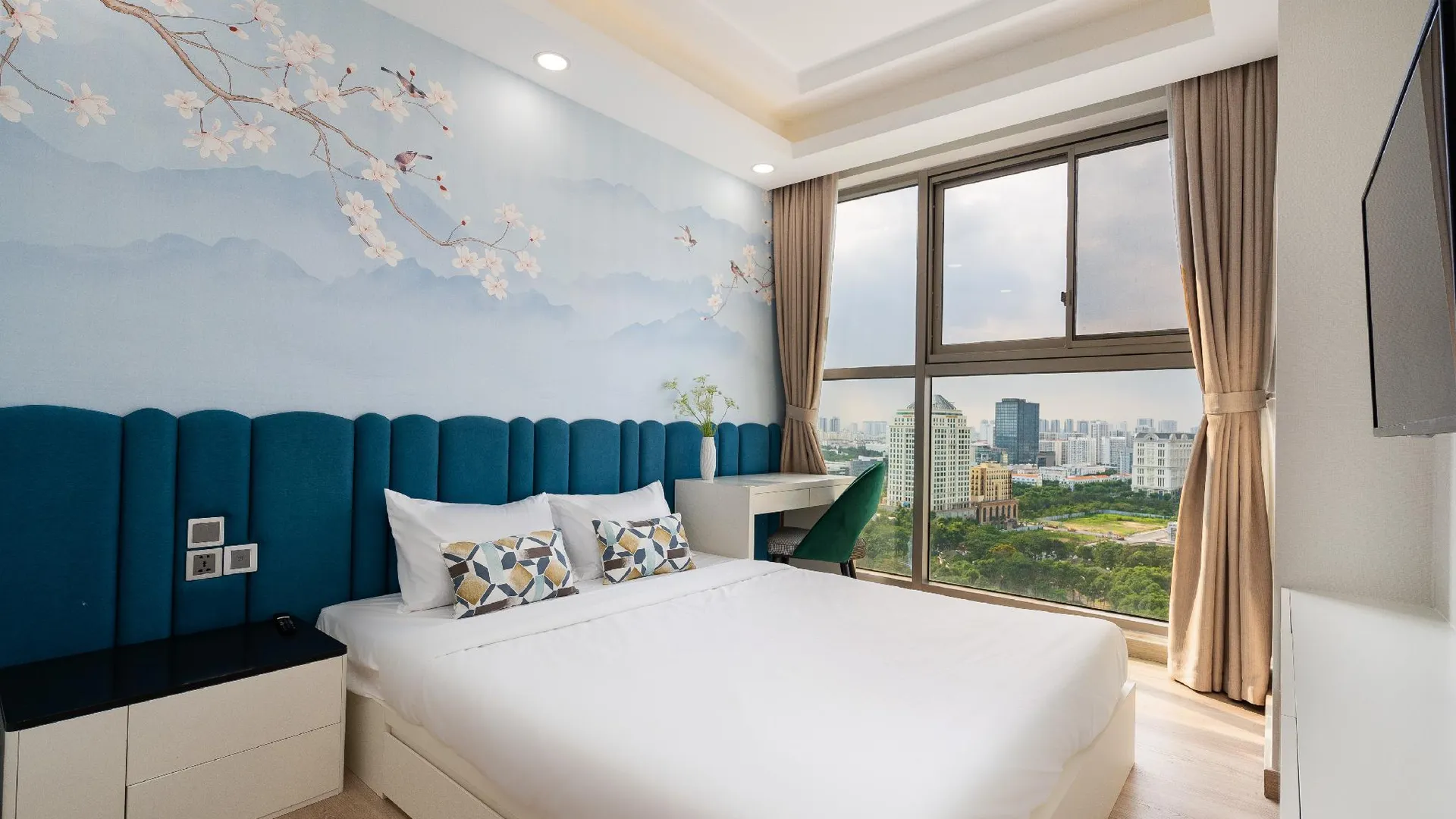 호치민 컨비니아 럭셔리 더 피크 미드타운 5성급 호텔 스위트룸