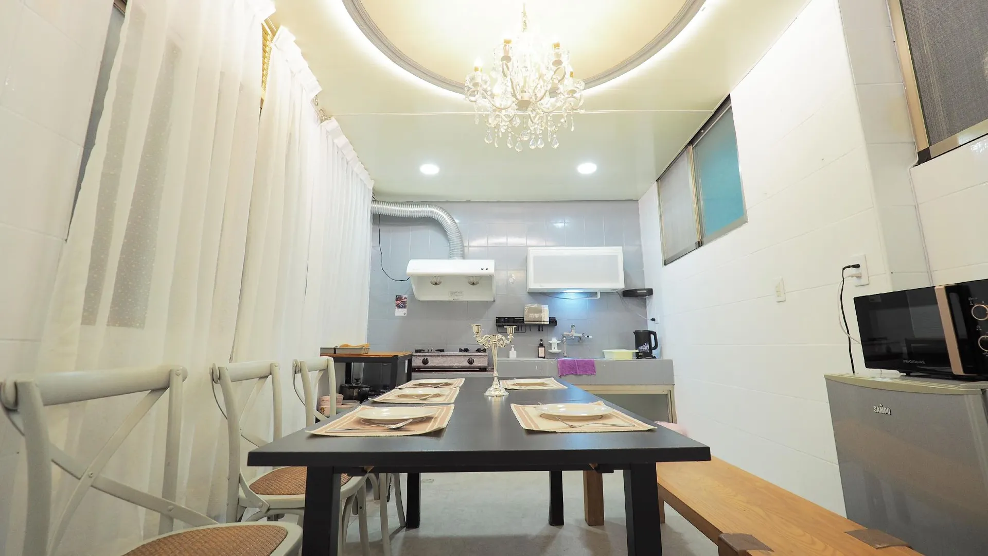 타이베이 다안 구의 프라이빗 하우스 (132m², 침실 4개, 프라이빗 욕실 2개) 3성급 싱글룸 수영장