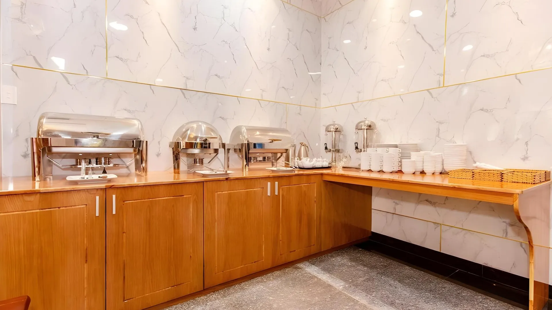 호치민 호아 데 냇 - 산 베이 떤 썬 냇 2성급 호텔 레스토랑