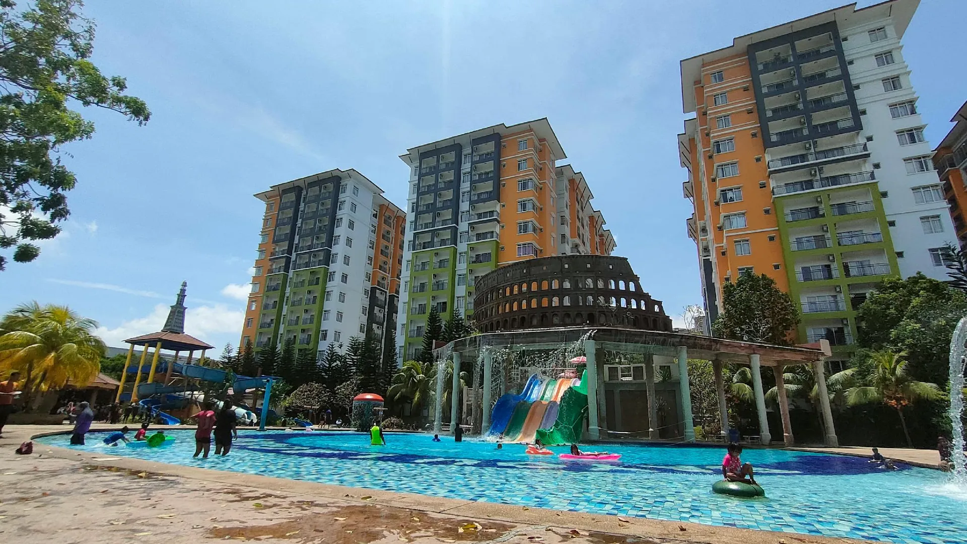 말라카 말라카 시내의 아파트먼트 (67m², 침실 2개, 프라이빗 욕실 2개) 3성급 싱글룸 전망