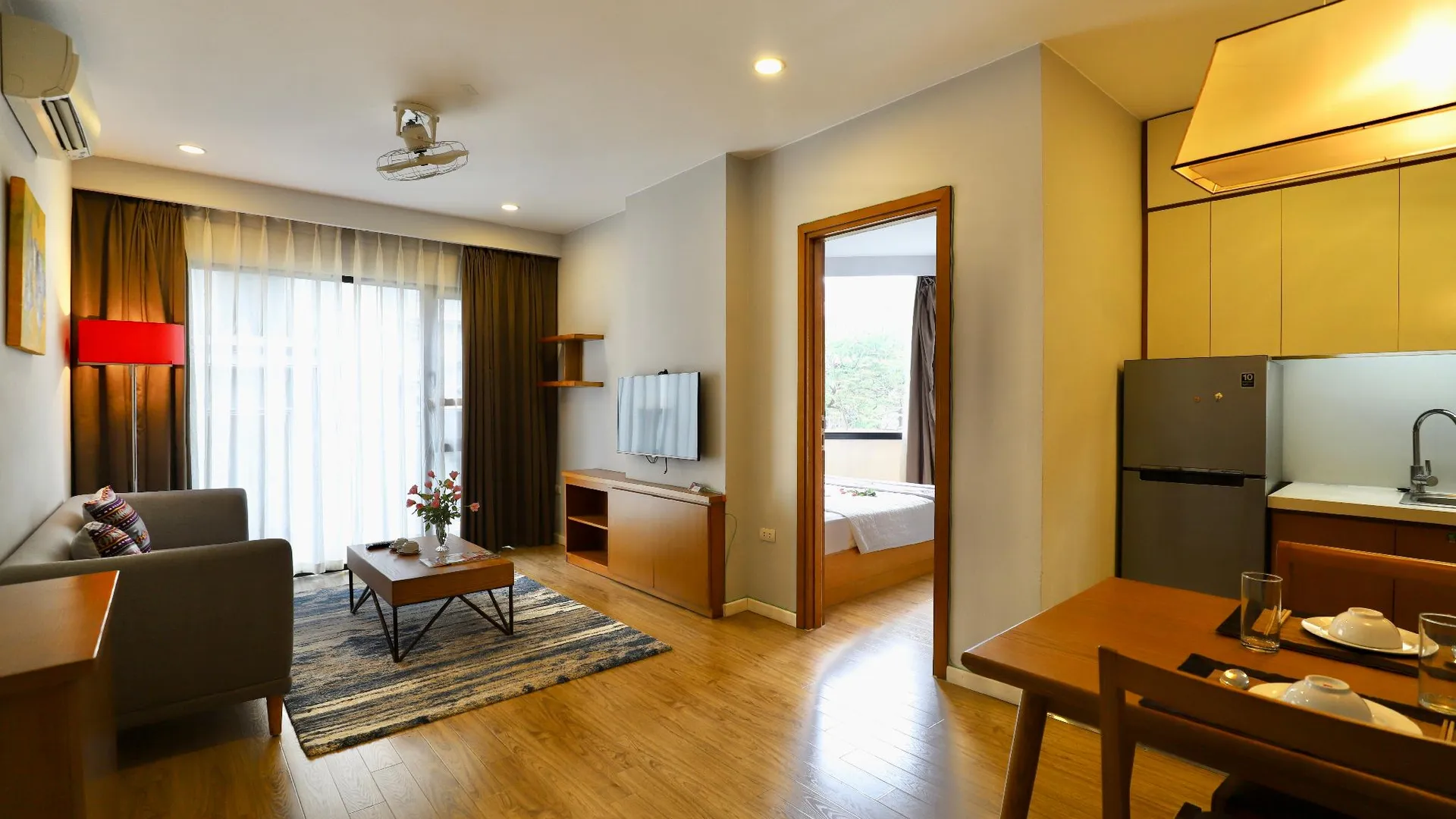 하노이 바딘의 아파트먼트 (55m², 침실 1개, 프라이빗 욕실 1개) 4성급 싱글룸 스위트룸