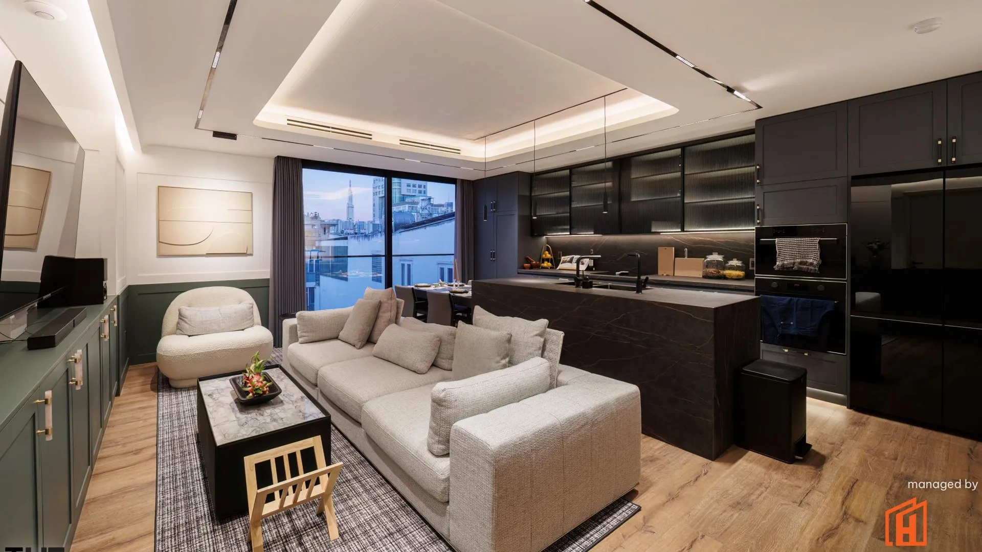 호치민 디 에이하우스 빌딩 5성급 호텔 스위트룸