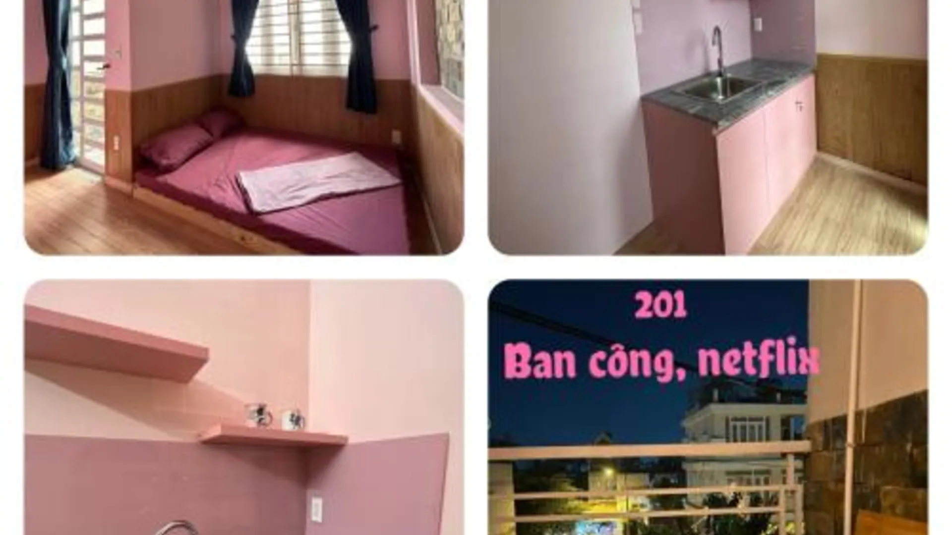 호치민 December Homestay studio ban công 호텔 스위트룸