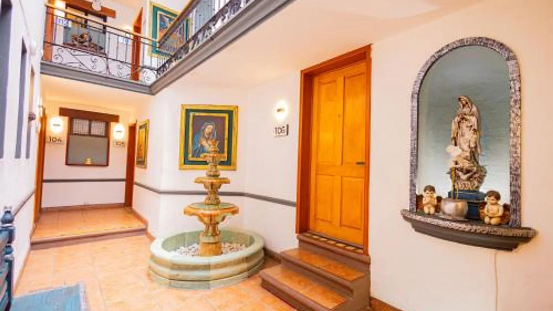 오악사카 호텔 카사 드 로스 프레일레 4성급 호텔 로비