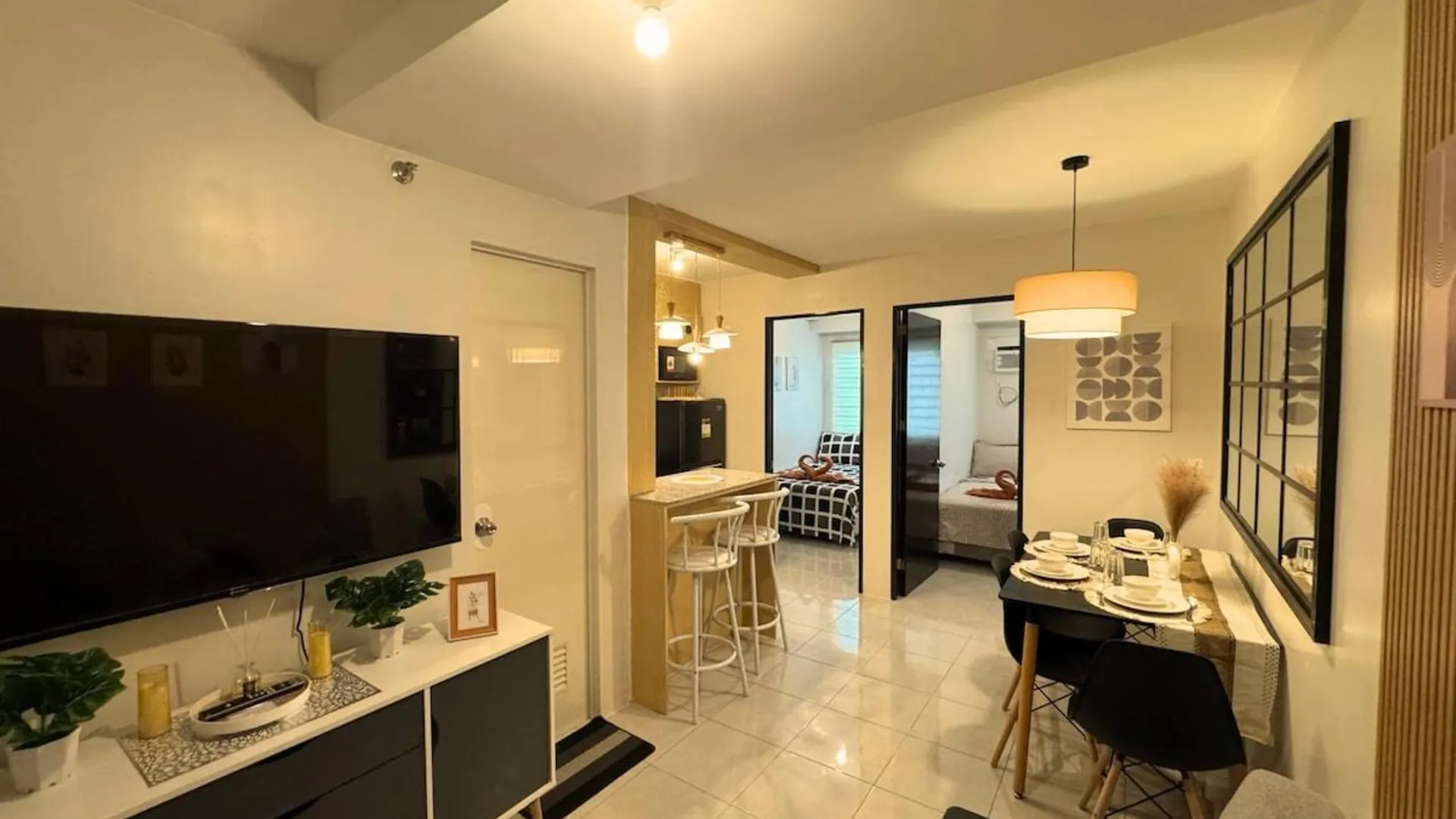 세부 카삼바간의 아파트먼트 (30.6m², 침실 2개, 프라이빗 욕실 1개) 2성급 싱글룸 스위트룸