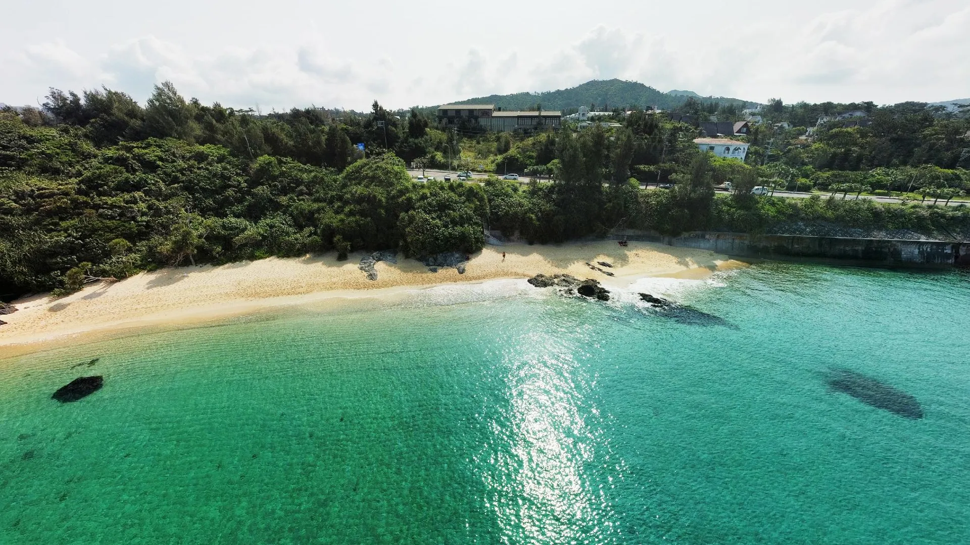오키나와 본섬 기노자의 프라이빗 하우스 (79m², 침실 3개, 프라이빗 욕실 2개) 4성급 게스트하우스 로비
