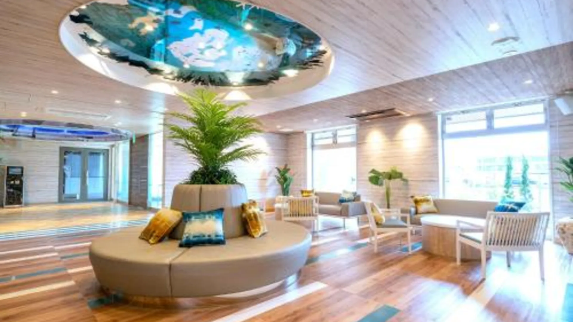 오키나와 본섬 라 젠트 호텔 오키나와 차탄 3성급 호텔 로비