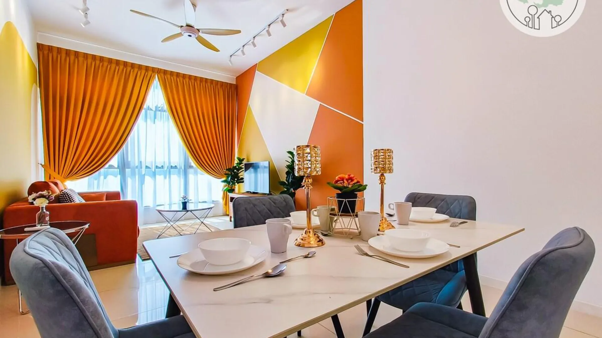 조호바루 / 조호르바루 탐포이의 아파트먼트 (105m², 침실 3개, 프라이빗 욕실 3개) 4성급 싱글룸 수영장