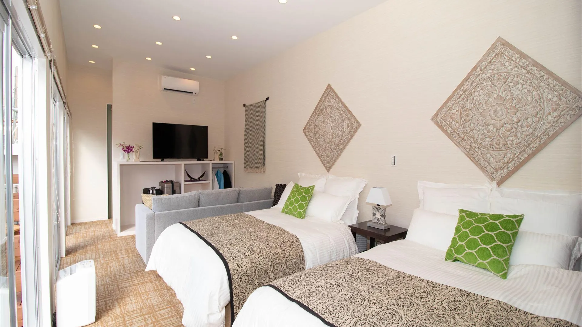 오키나와 본섬 오키나와 그린 로지 3성급 호텔 스위트룸