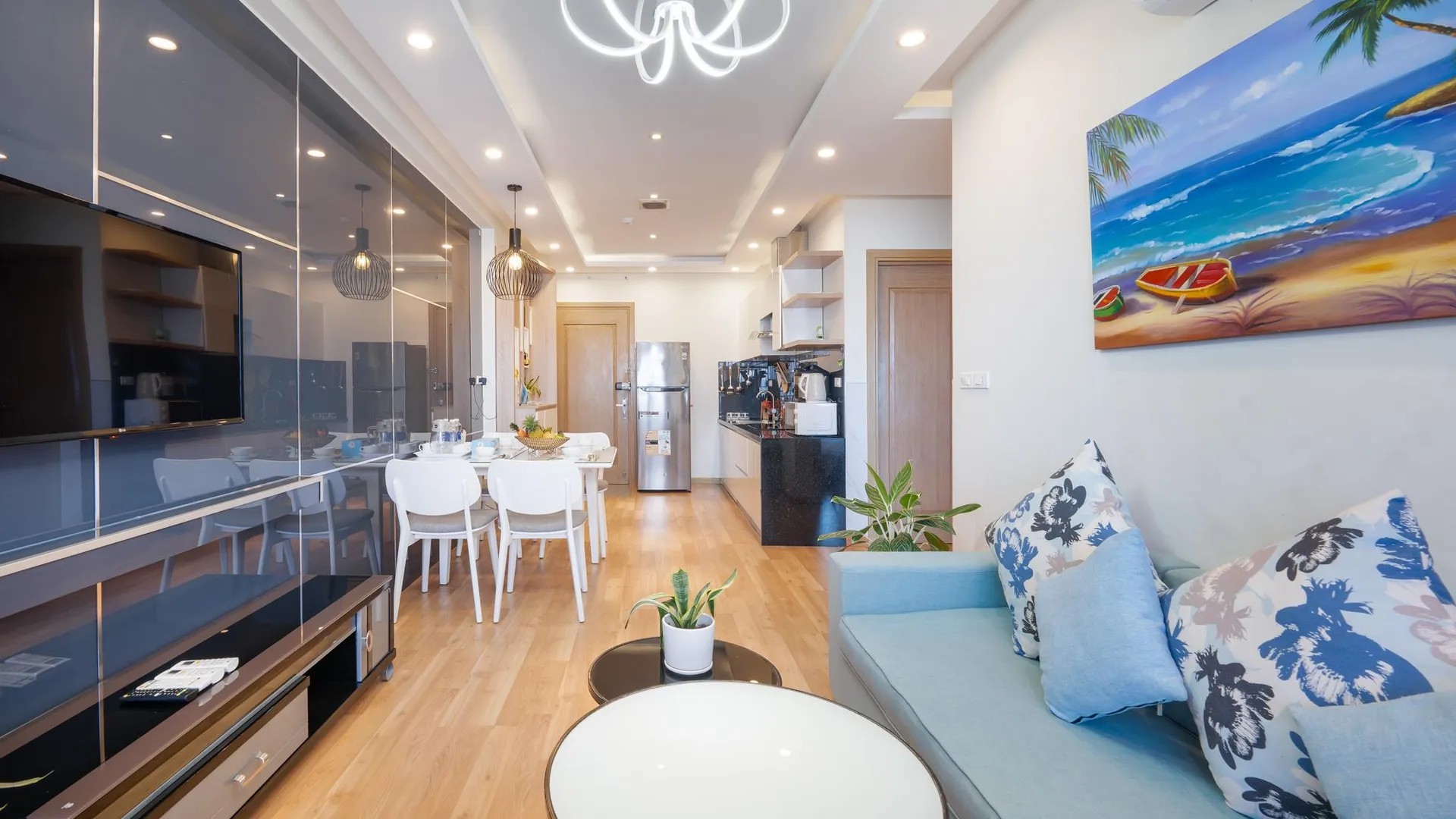 다낭 푸옥미의 아파트먼트 (66m², 침실 2개, 프라이빗 욕실 2개) 4성급 싱글룸 객실