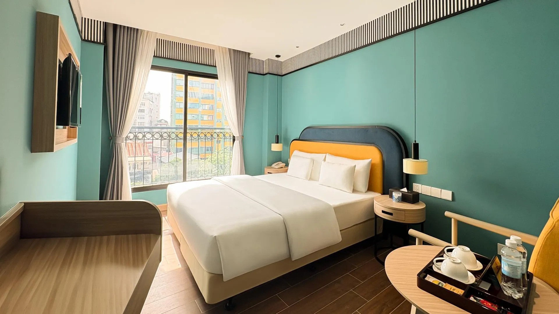 하노이 A25 호텔 - 130 바찌에우 3성급 호텔 전망