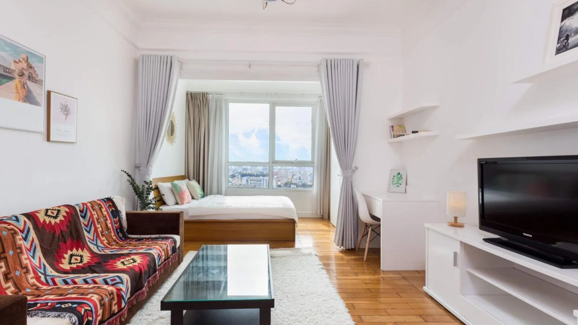 호치민 Bình Thạnh의 아파트먼트 (40m², 침실 1개, 프라이빗 욕실 1개) 4성급 싱글룸 스위트룸