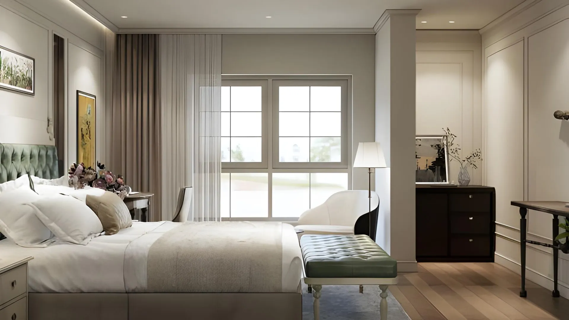 하노이 M 빌리지 호텔 롱비엔 4성급 호텔 스위트룸