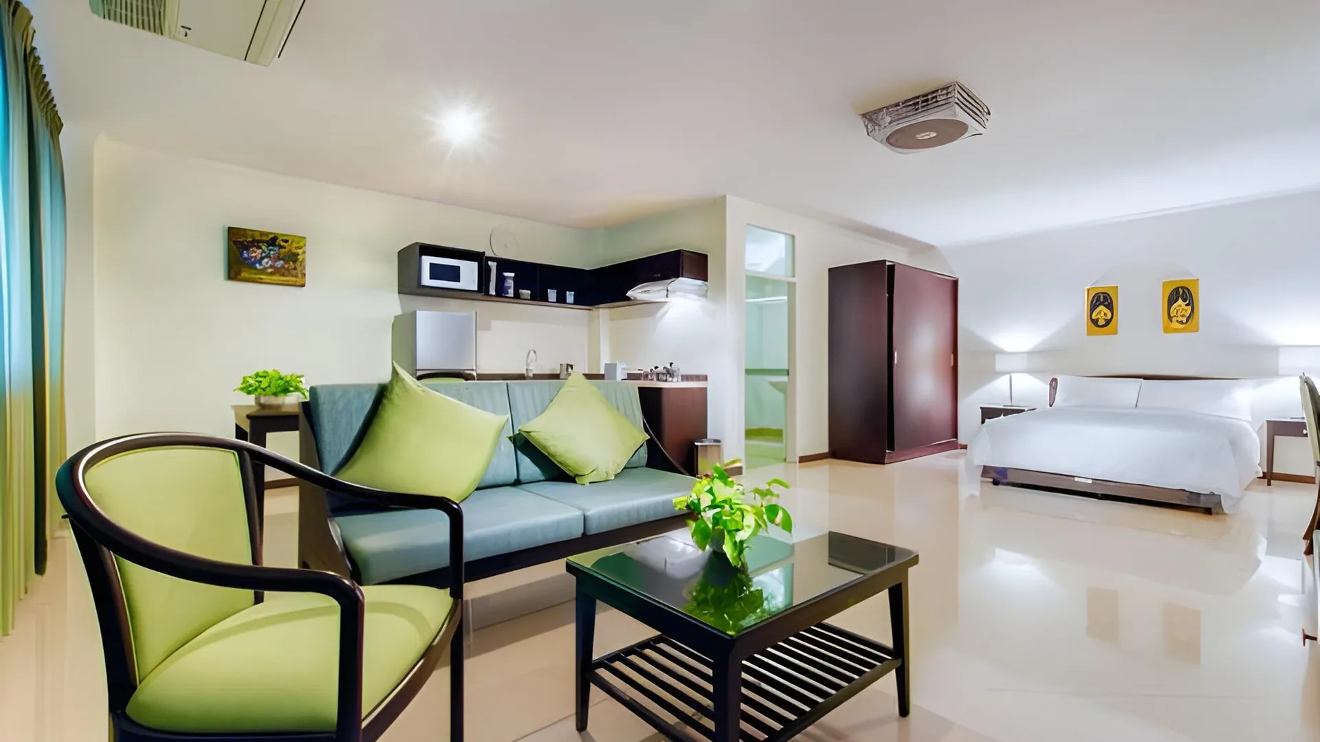 방콕 캐피탈 맨션 3성급 호텔 스위트룸