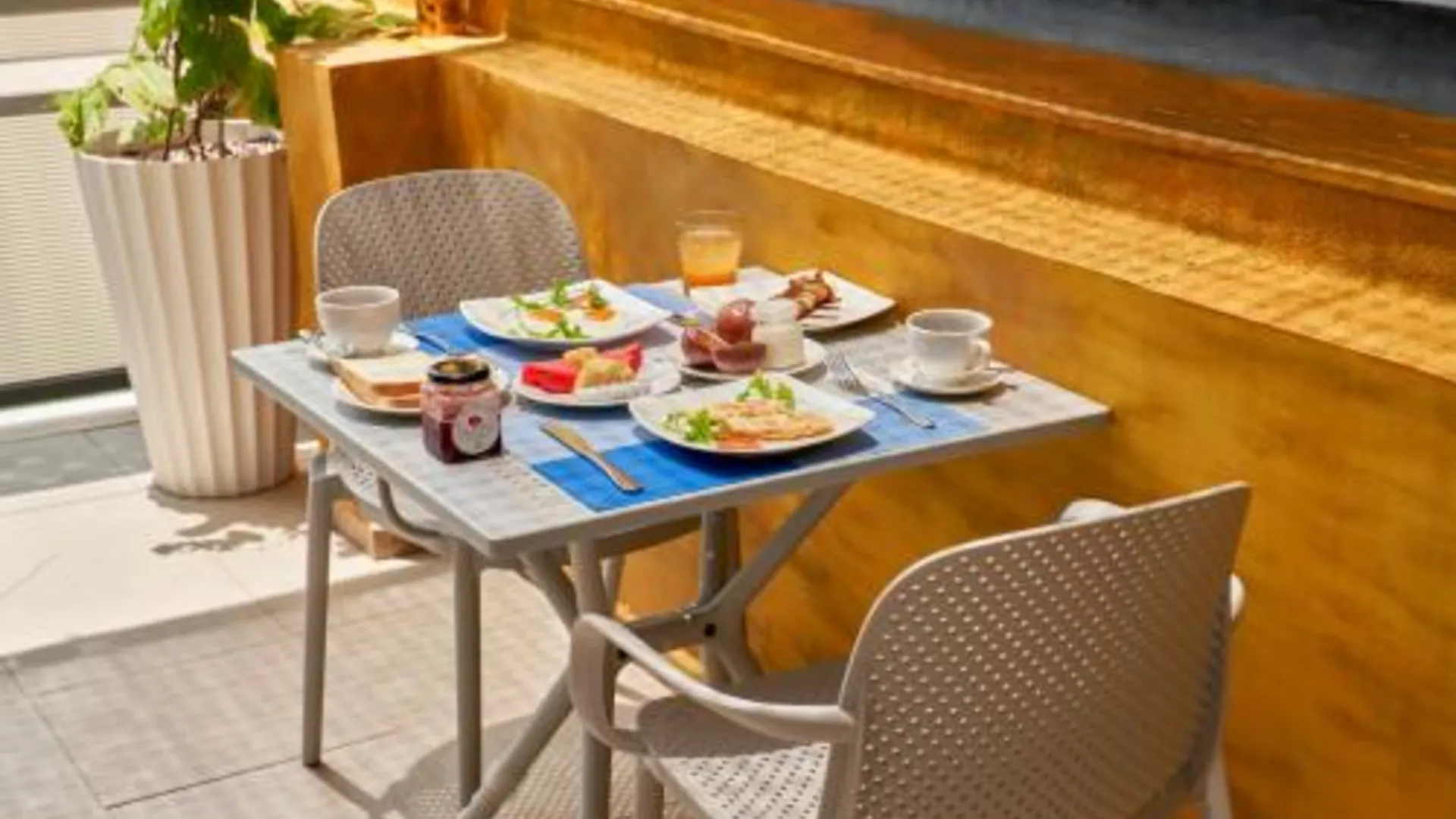 호치민 셰 미모사 프티 - 프리 런드리 3성급 호텔 레스토랑