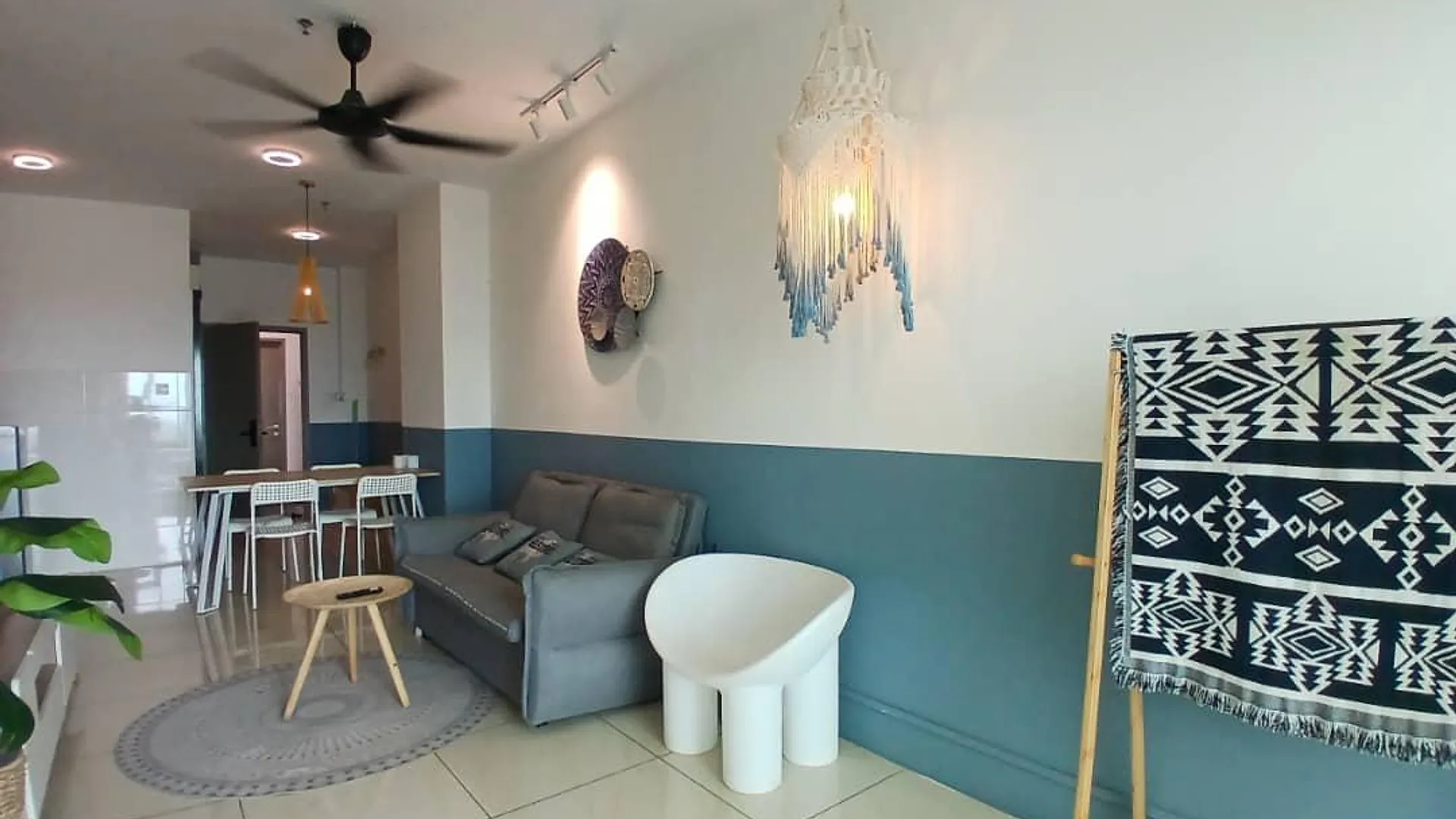 코타키나발루 크파얀의 아파트먼트 (540m², 침실 2개, 프라이빗 욕실 1개) 3성급 싱글룸 객실