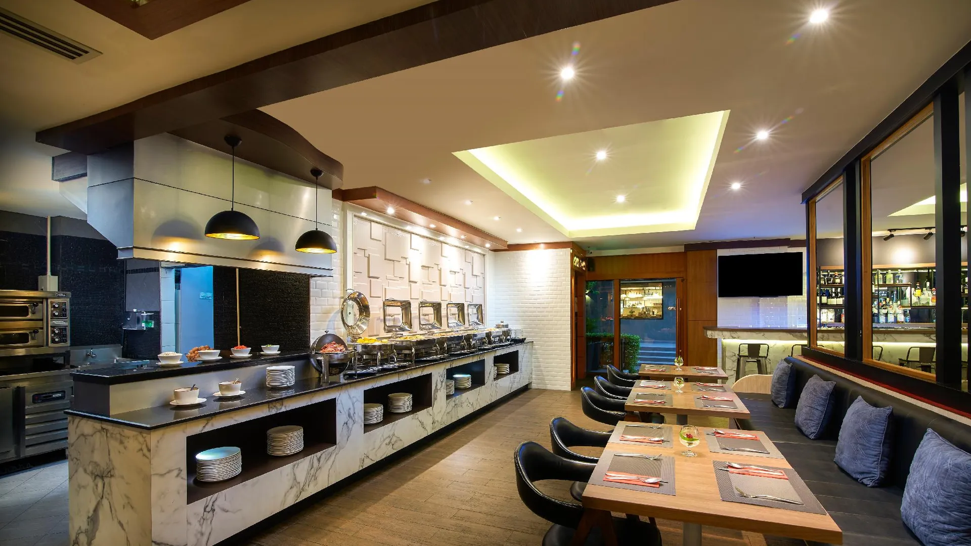 방콕 샤마 레이크뷰 아속 방콕 4성급 호텔 레스토랑