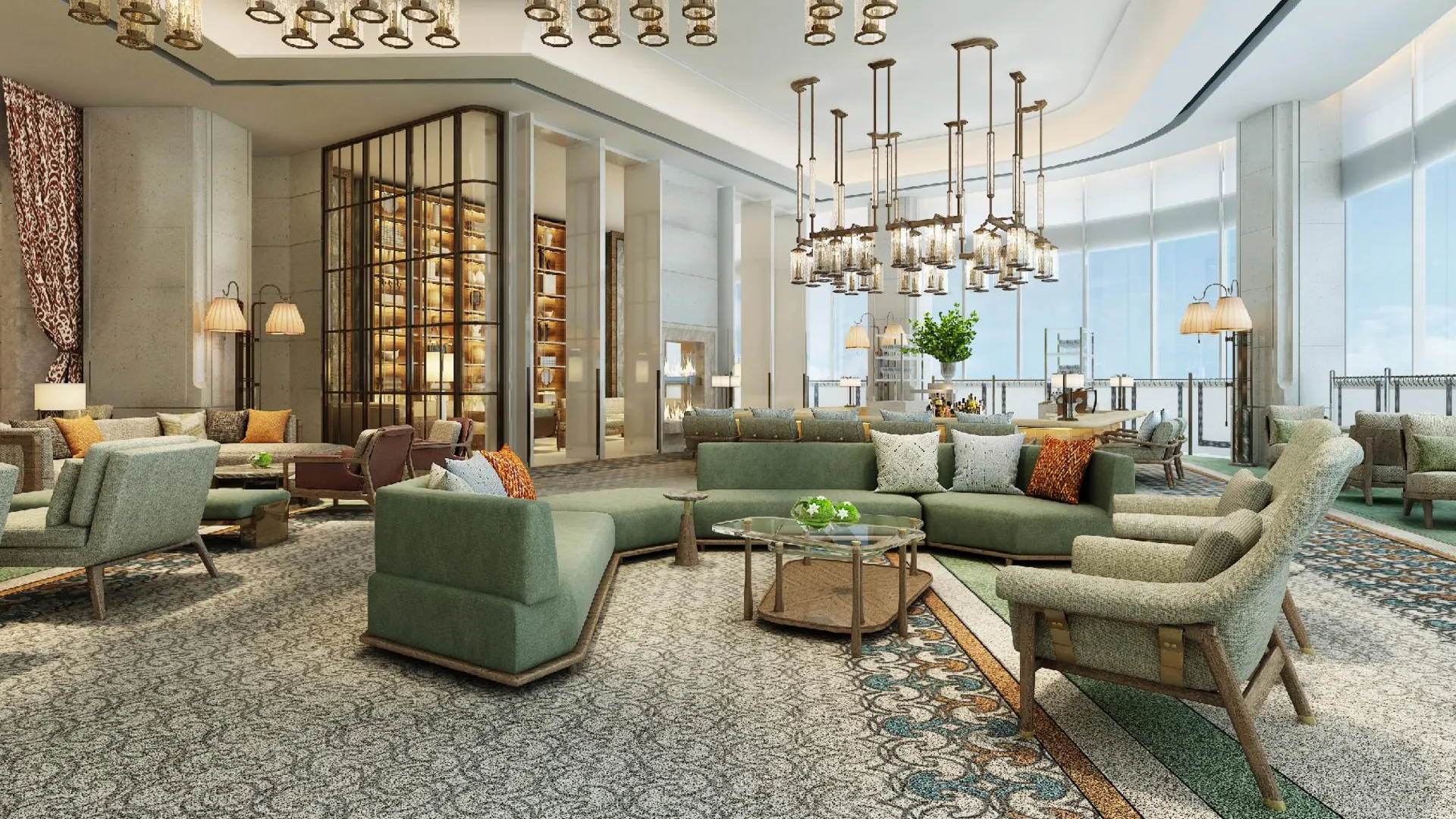 세부 누스타 호텔 세부 5성급 호텔 로비