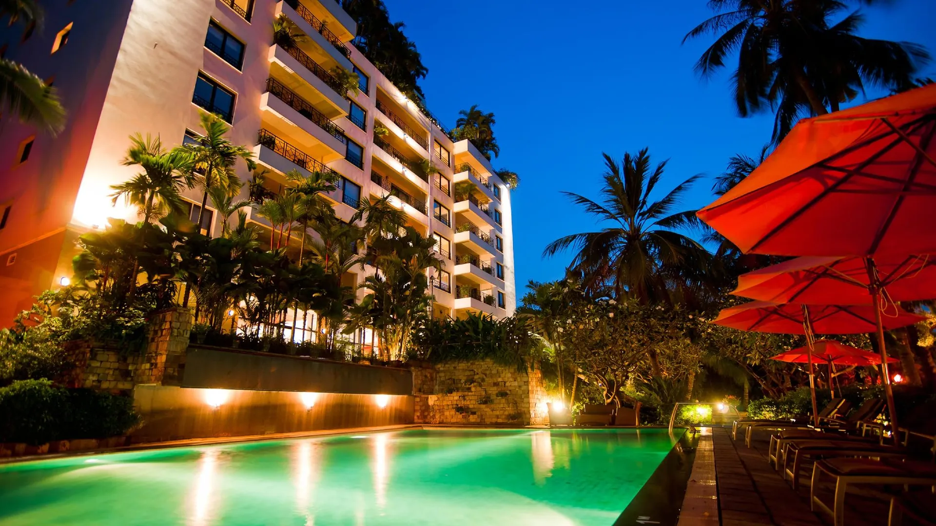 호치민 사이공 도멘 럭셔리 레지던스 4성급 호텔 로비