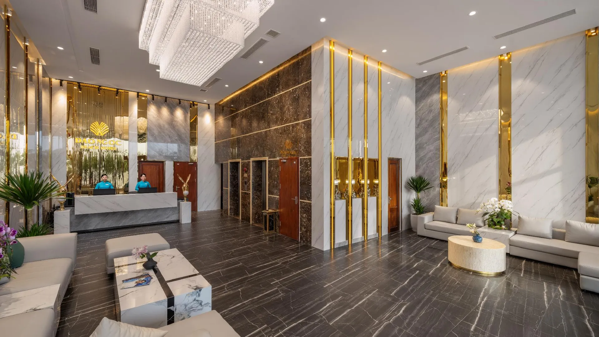 다낭 다오응옥비치 호텔 다낭 4성급 호텔 로비