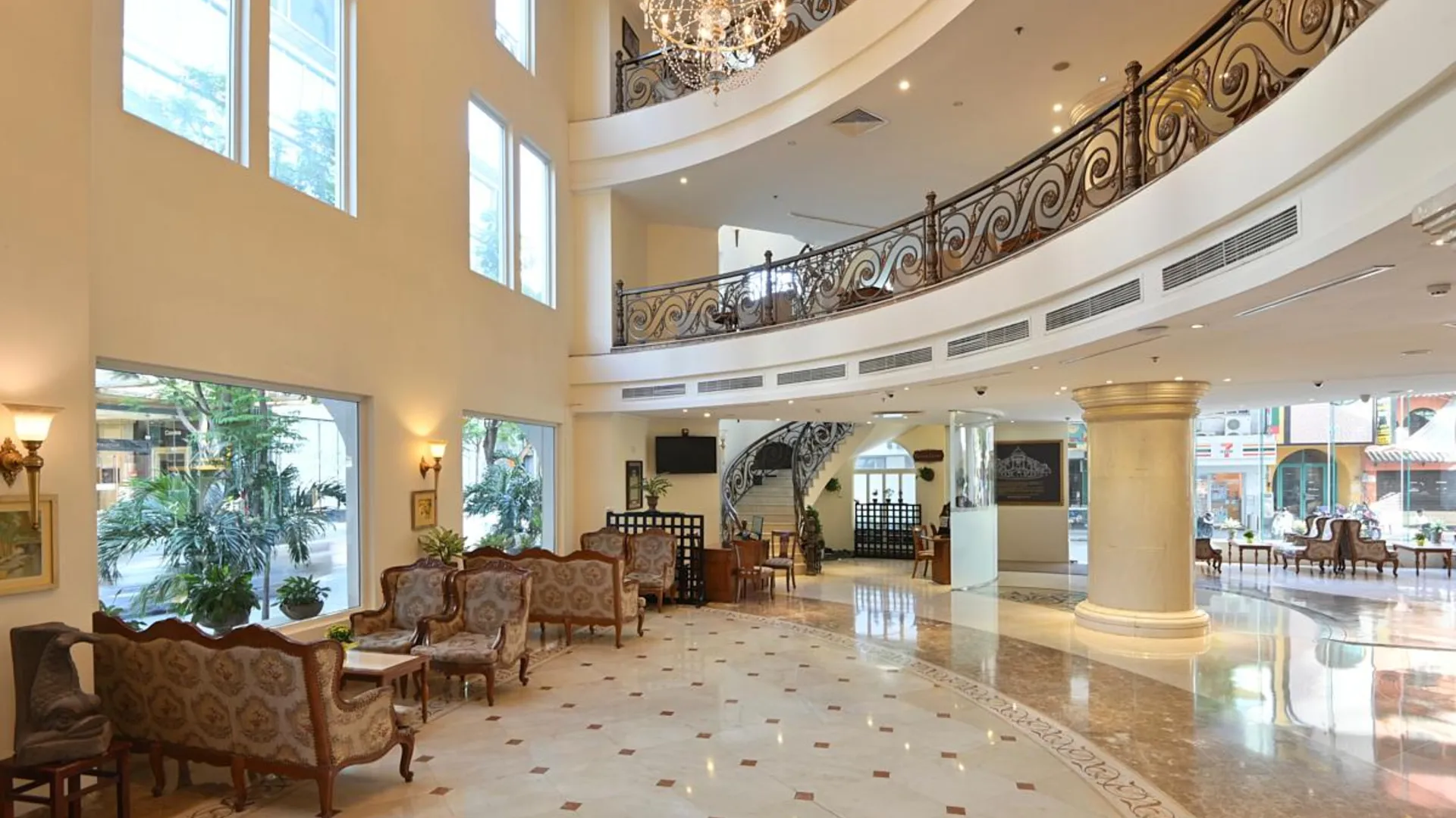 호치민 호텔 그랜드 사이공 5성급 호텔 로비
