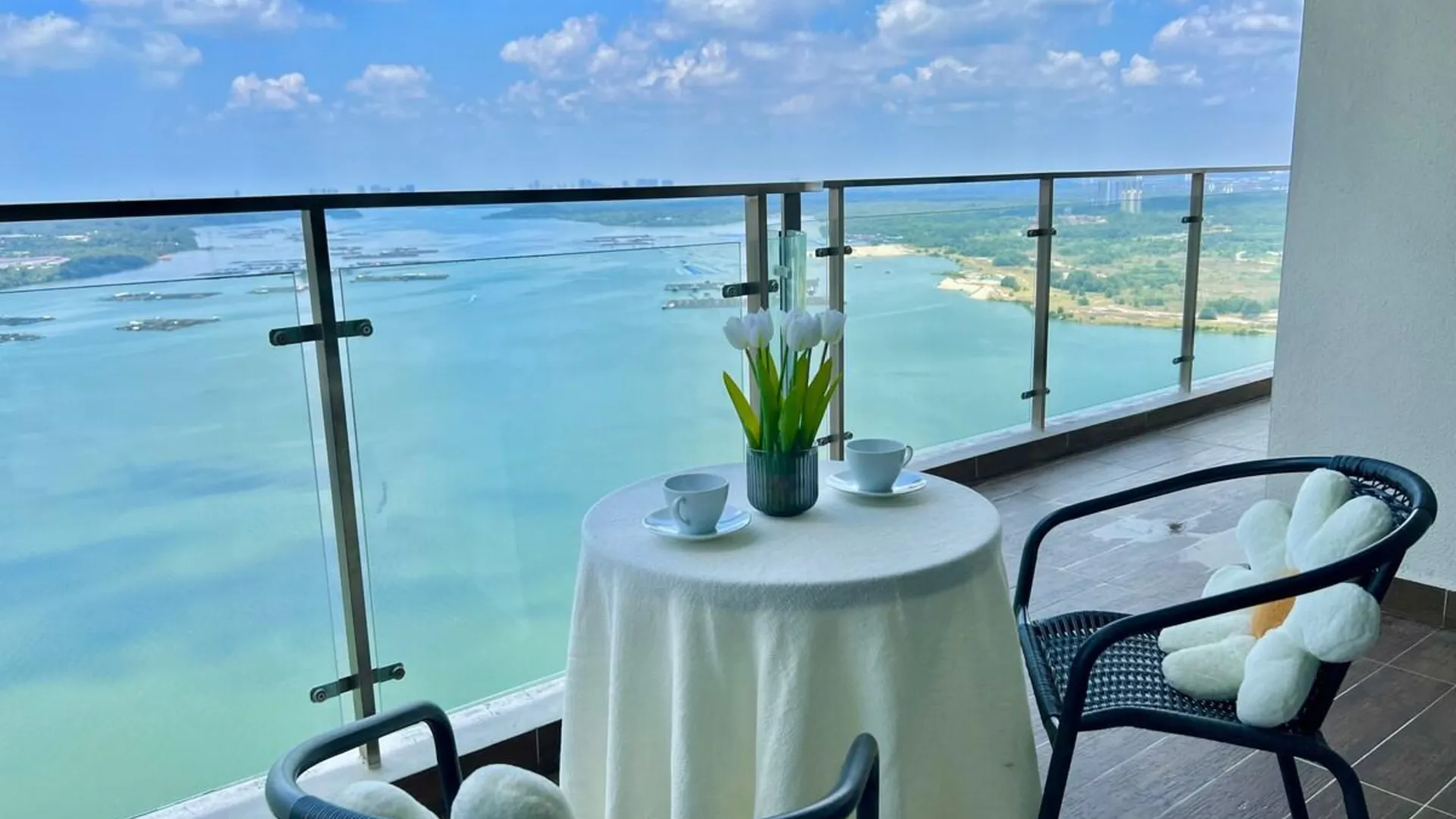 조호바루 / 조호르바루 당가베이의 프라이빗 하우스 (100m², 침실 4개, 프라이빗 욕실 3개) 3성급 싱글룸 전망