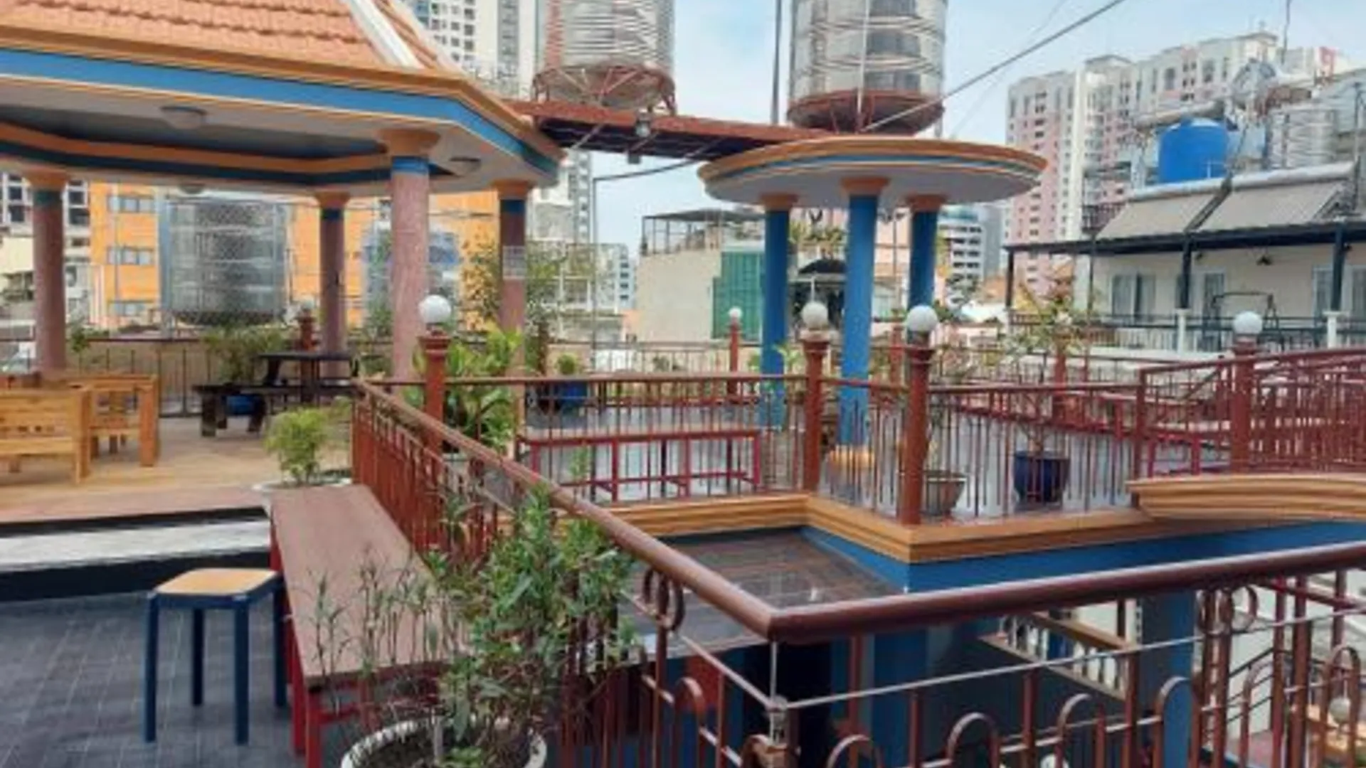 호치민 Saigon Rooftops Hostel 호텔 레스토랑