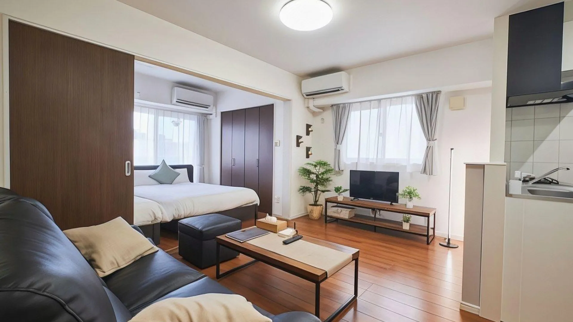 오키나와 본섬 코랄 게이트 인 쿠메 3성급 게스트하우스 스위트룸