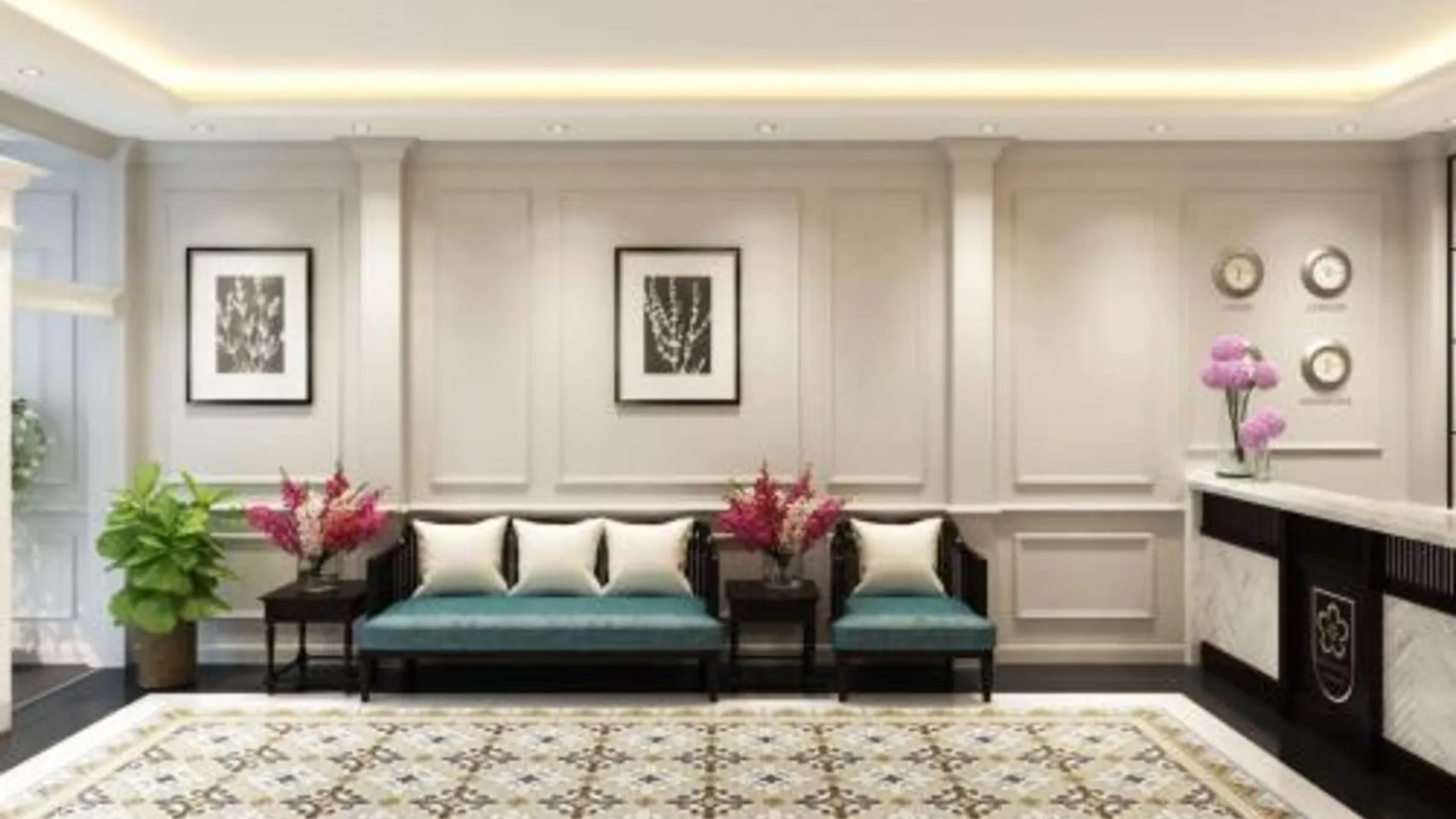 하노이 에코 럭셔리 호텔 하노이 3성급 호텔 로비