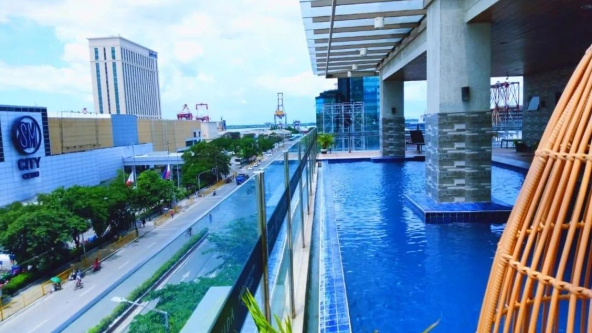 세부 씨뷰 발코니 아파트먼트, 선비다 타워 4성급 게스트하우스 로비