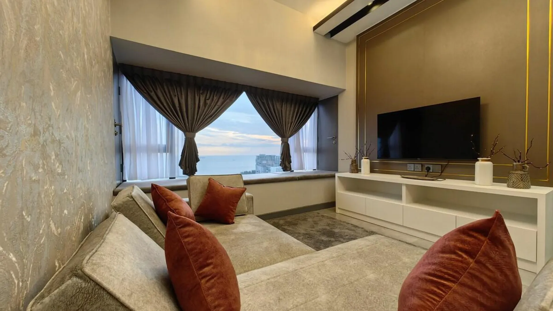 말라카 멜라카 라야의 아파트먼트 (70m², 침실 2개, 프라이빗 욕실 2개) 4성급 싱글룸 스위트룸