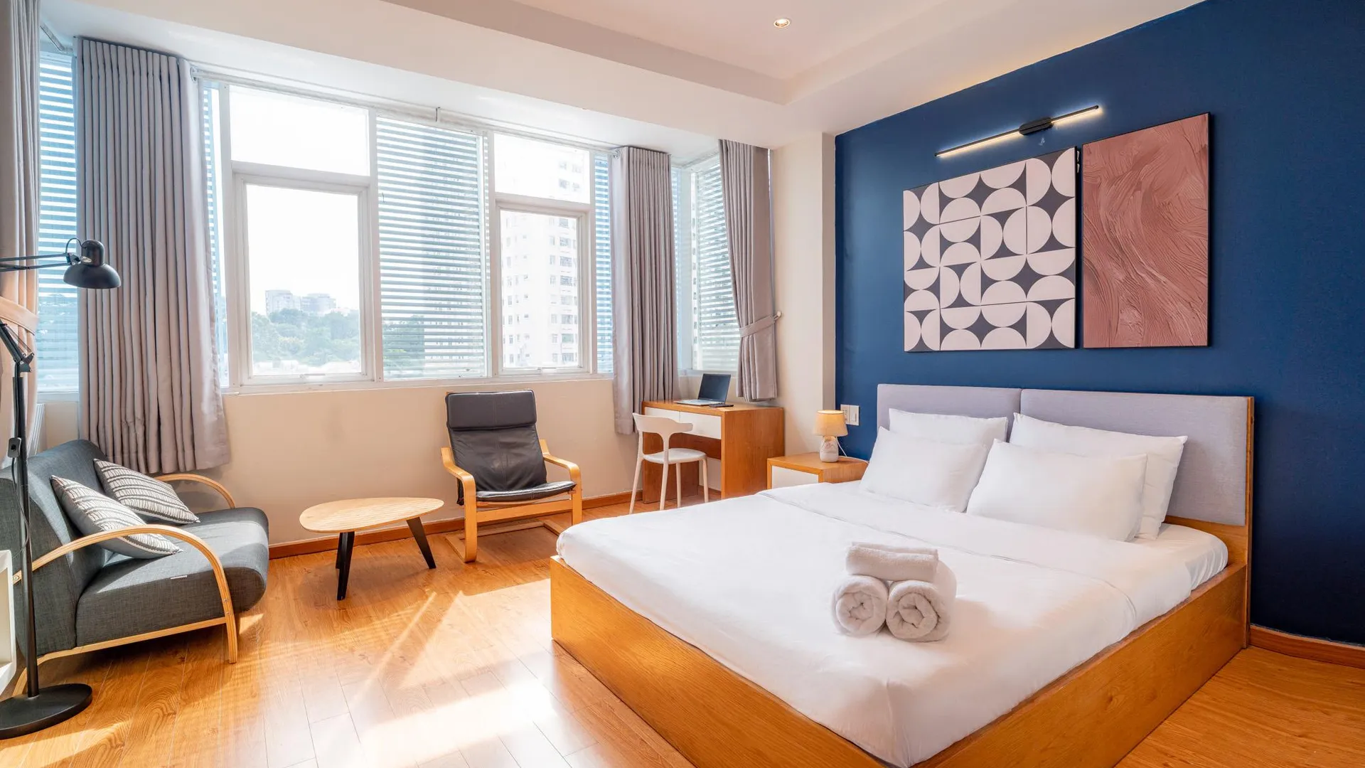 호치민 호시 아파트먼트 3성급 호텔 객실